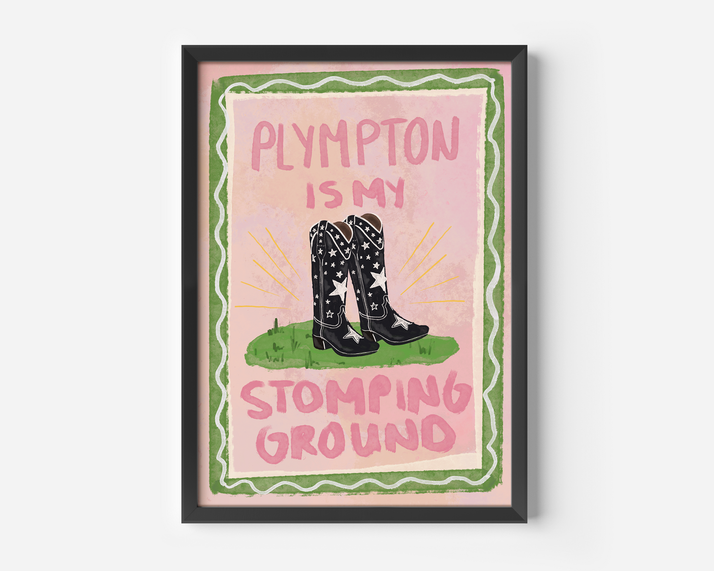 Plympton Is My Stomping Ground Print