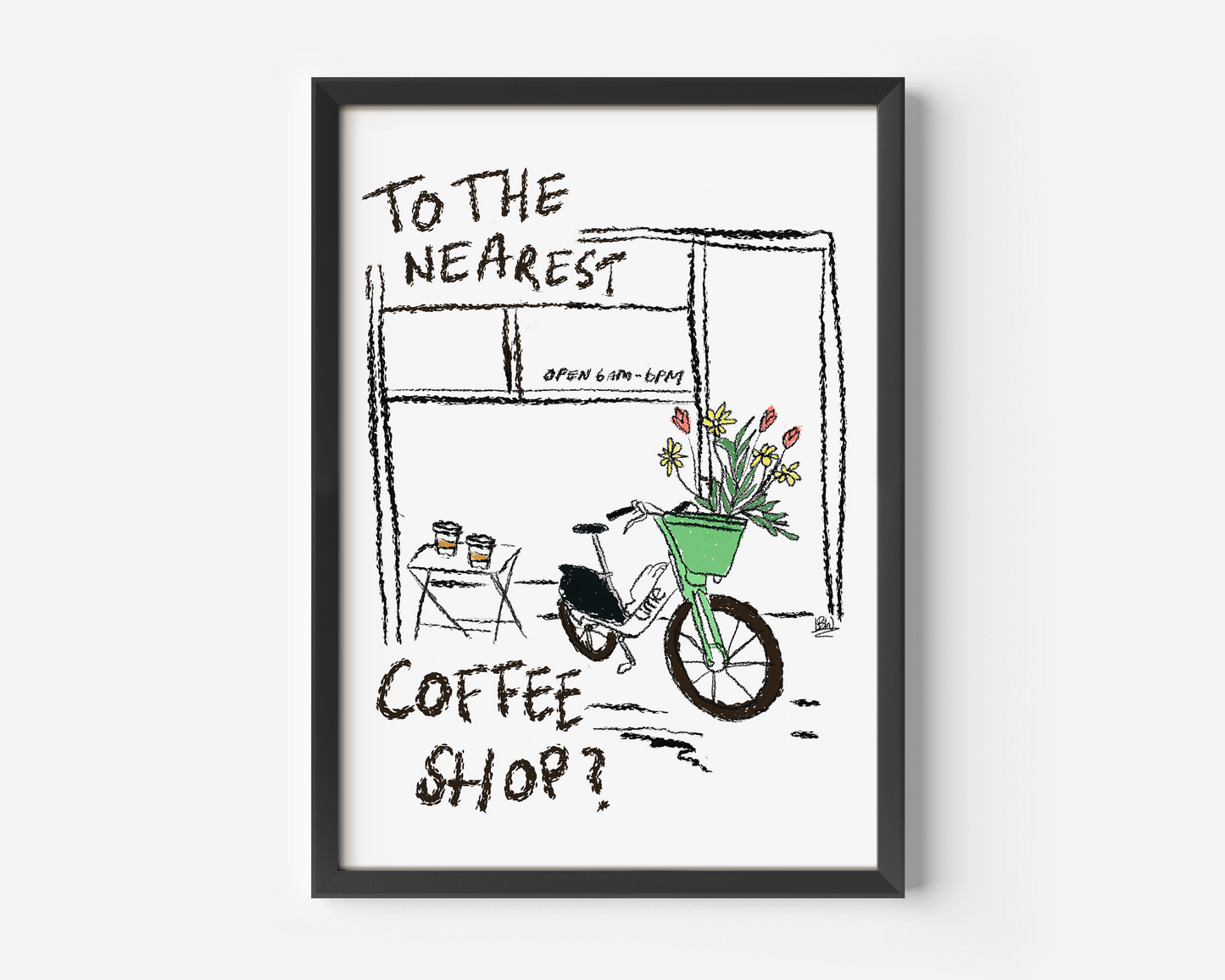 To The Nearest Coffee Shop? Print
