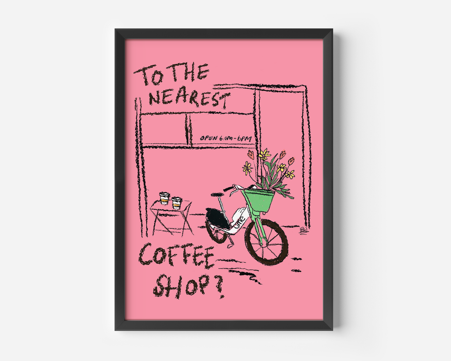 To The Nearest Coffee Shop? Print
