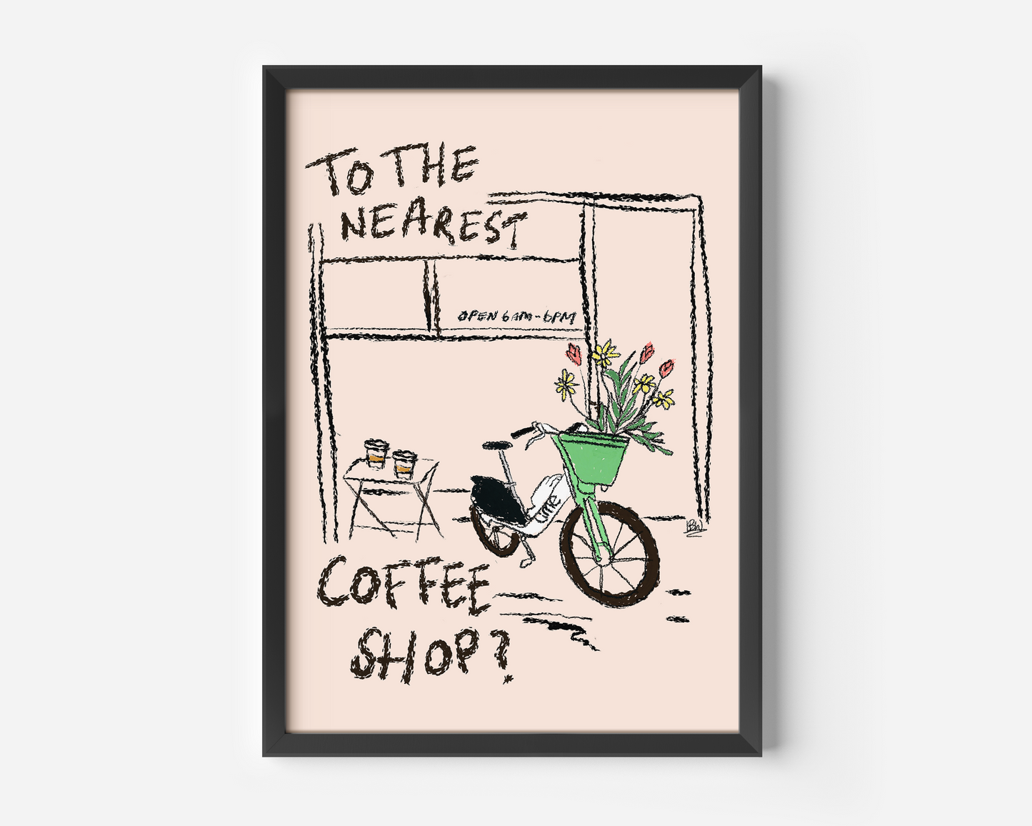 To The Nearest Coffee Shop? Print