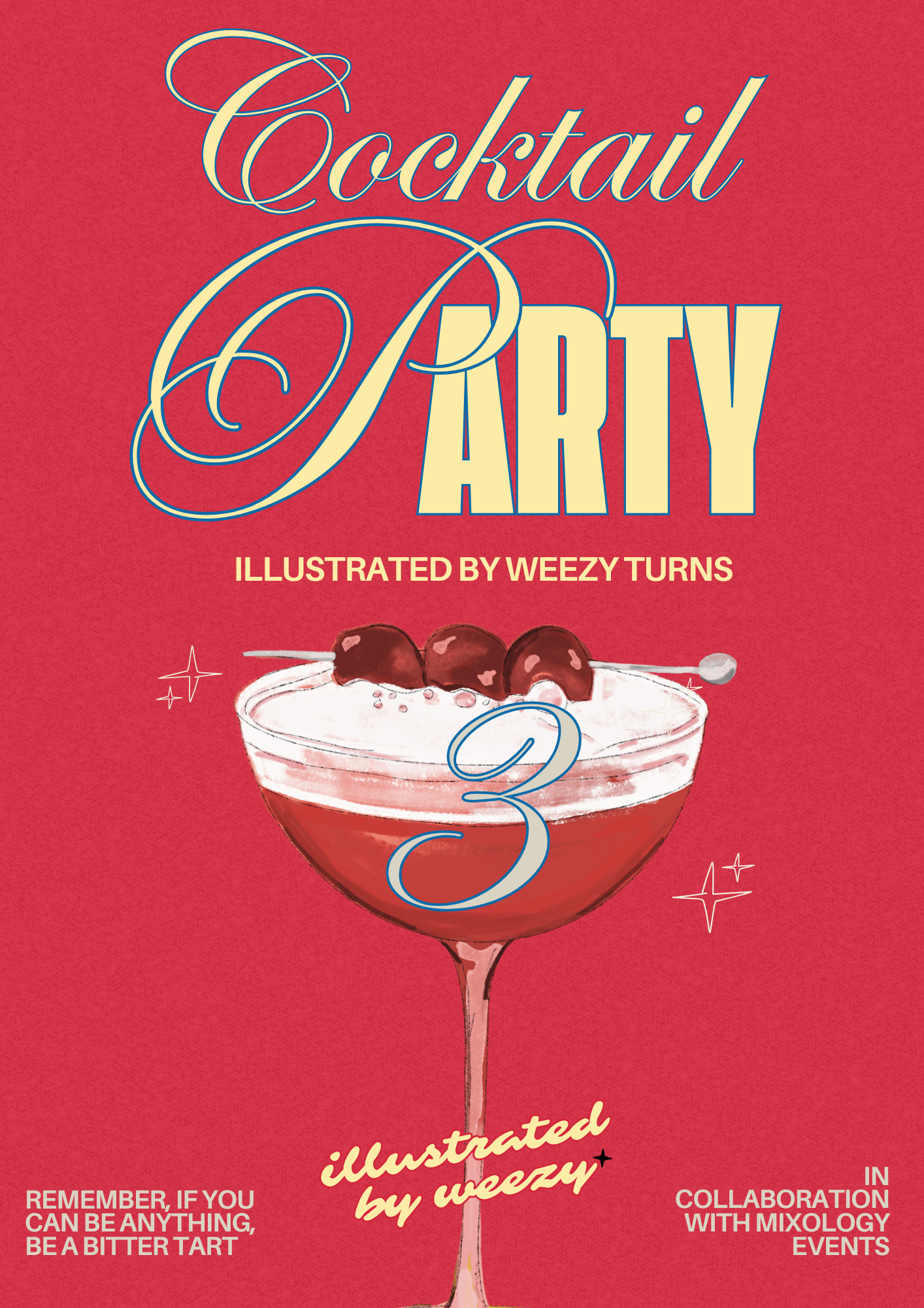 Cocktail Night: A Birthday Celebration with Illustrated by Weezy šøš