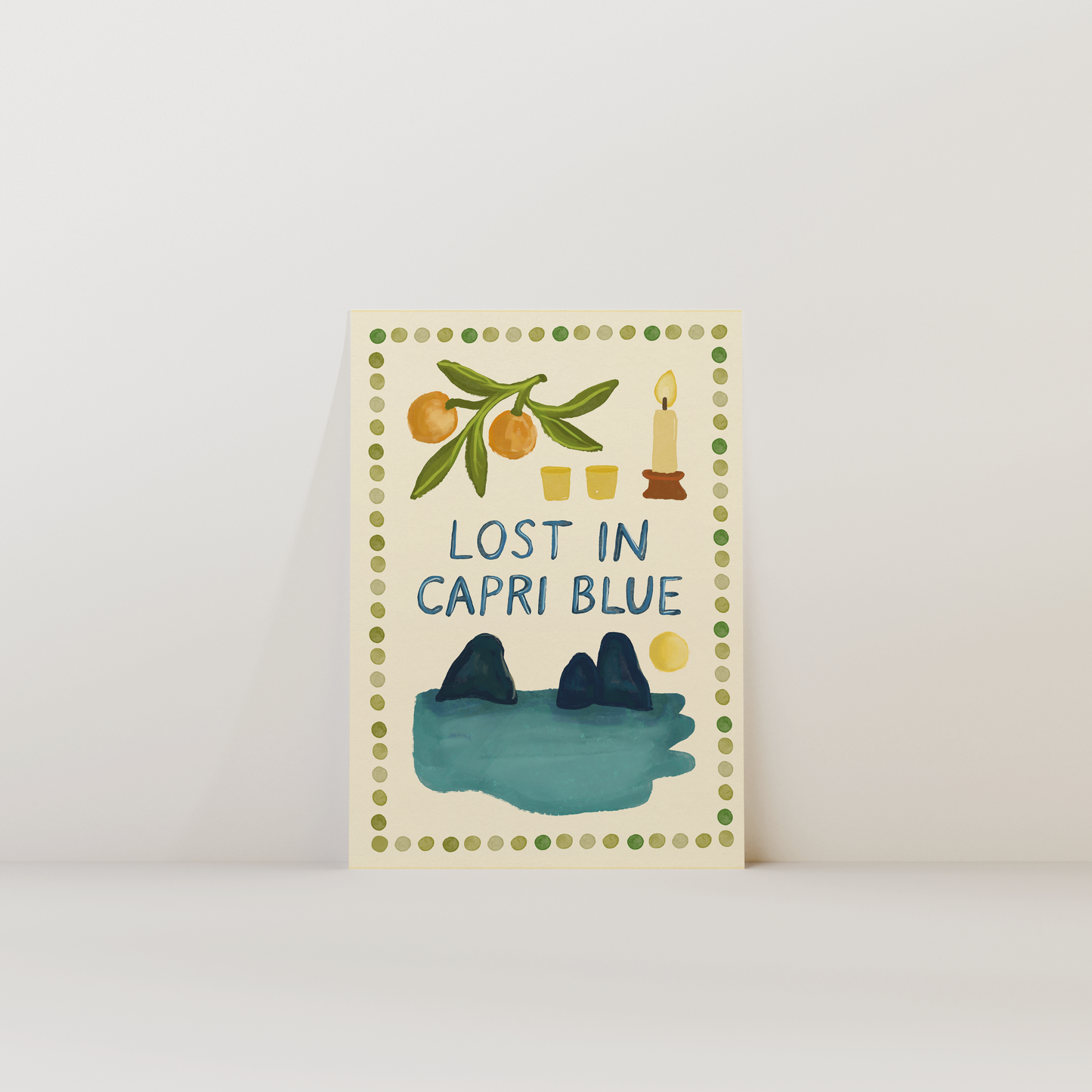 Lost in Capri Blue Print