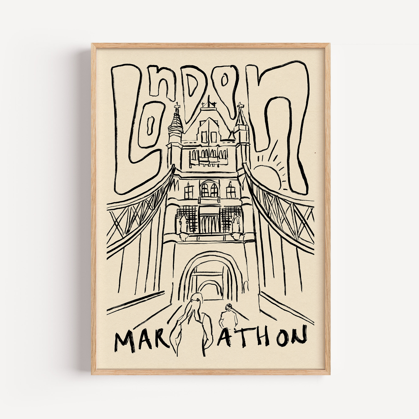 London Marathon (No Year) Print