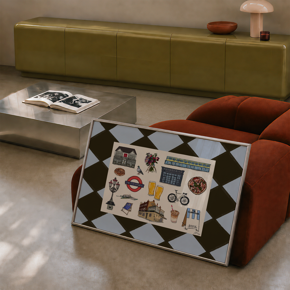 Putney Print | South London Collage Wall Art