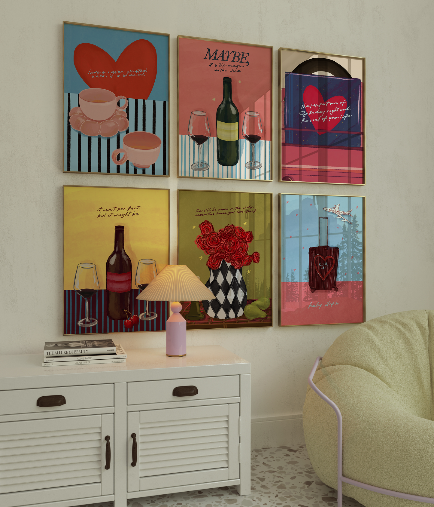 There'll Be Roses On The Shelf Print