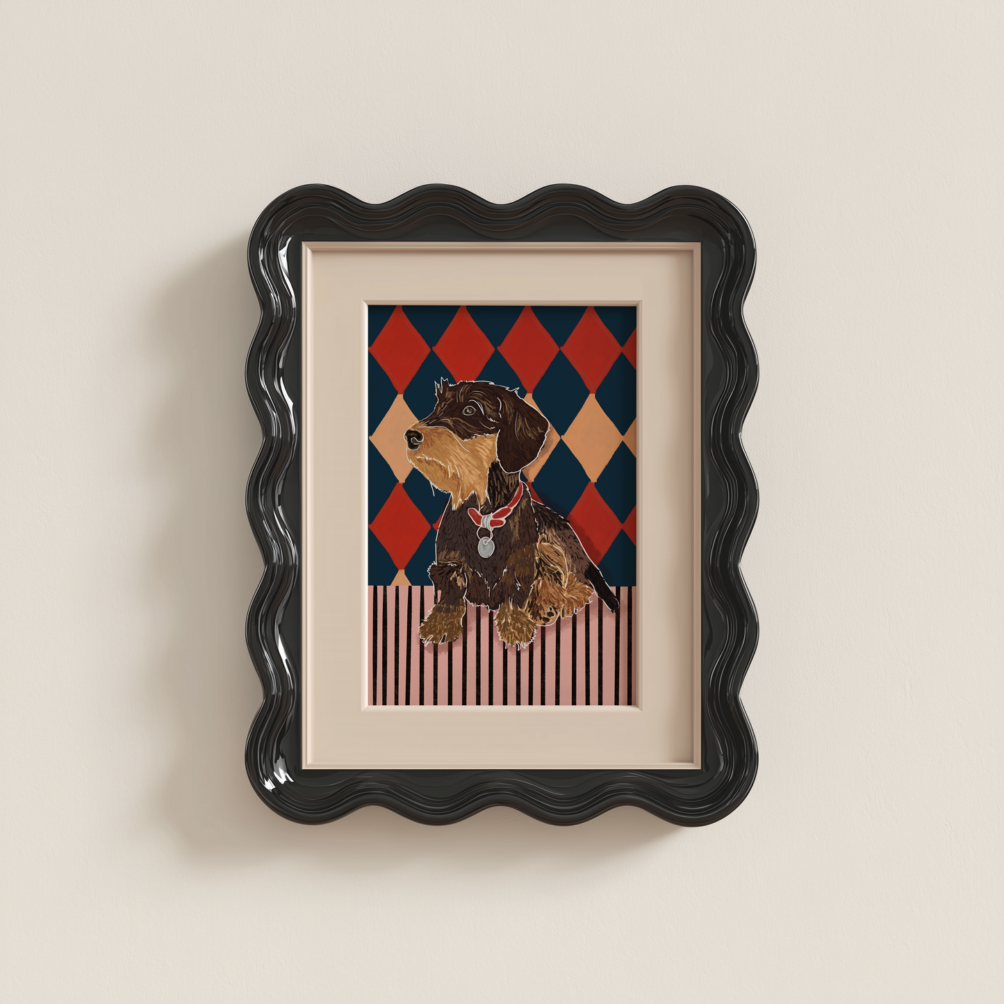 Wire-haired Dachshund Dog Print