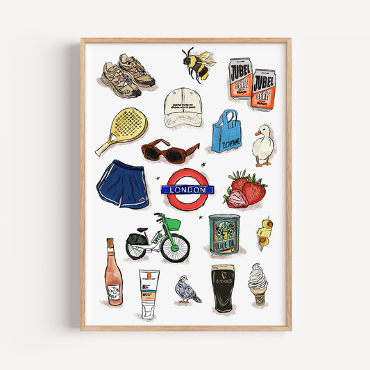 Hot London Summer Print