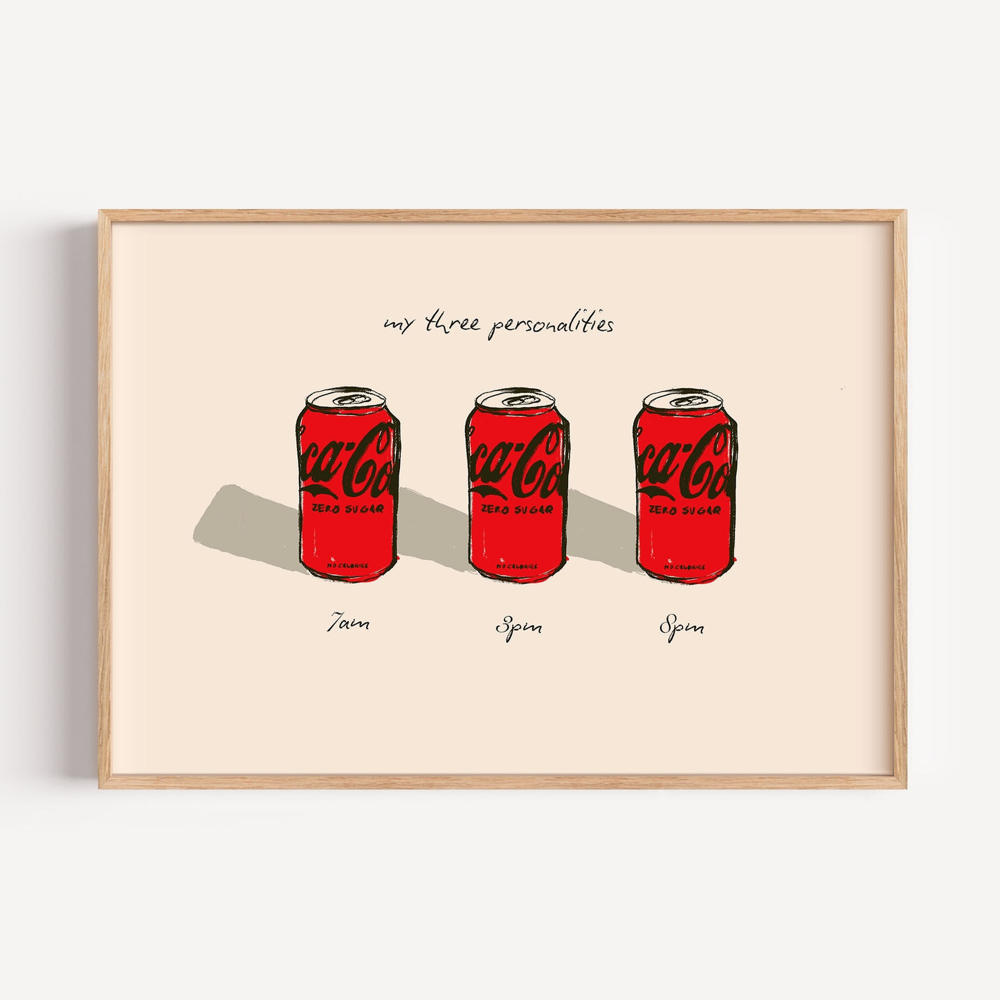 My Three Personalities: Coke Zero All Day Print
