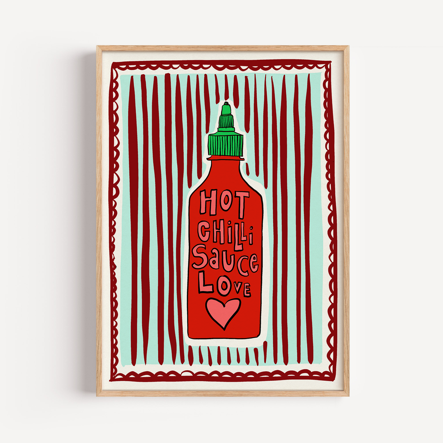 Hot Chilli Sauce Love Print