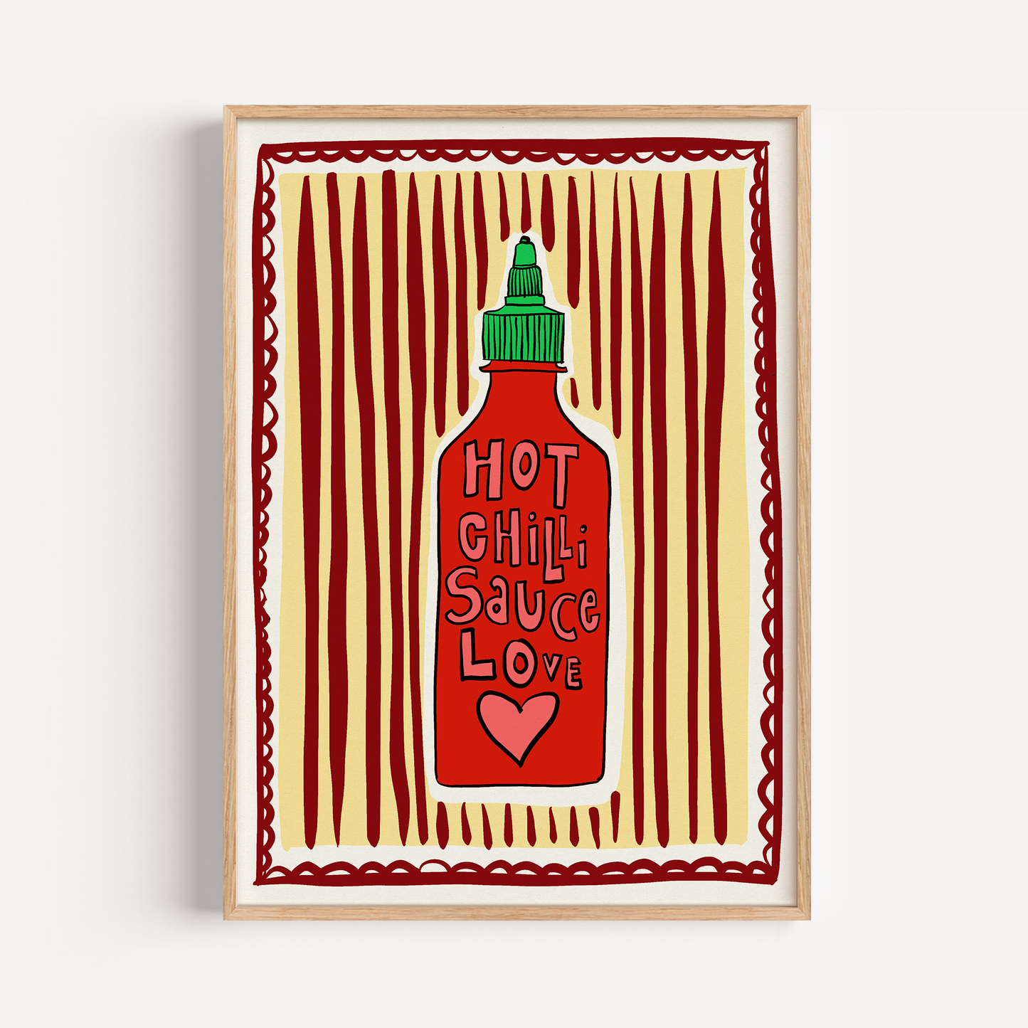 Hot Chilli Sauce Love Print