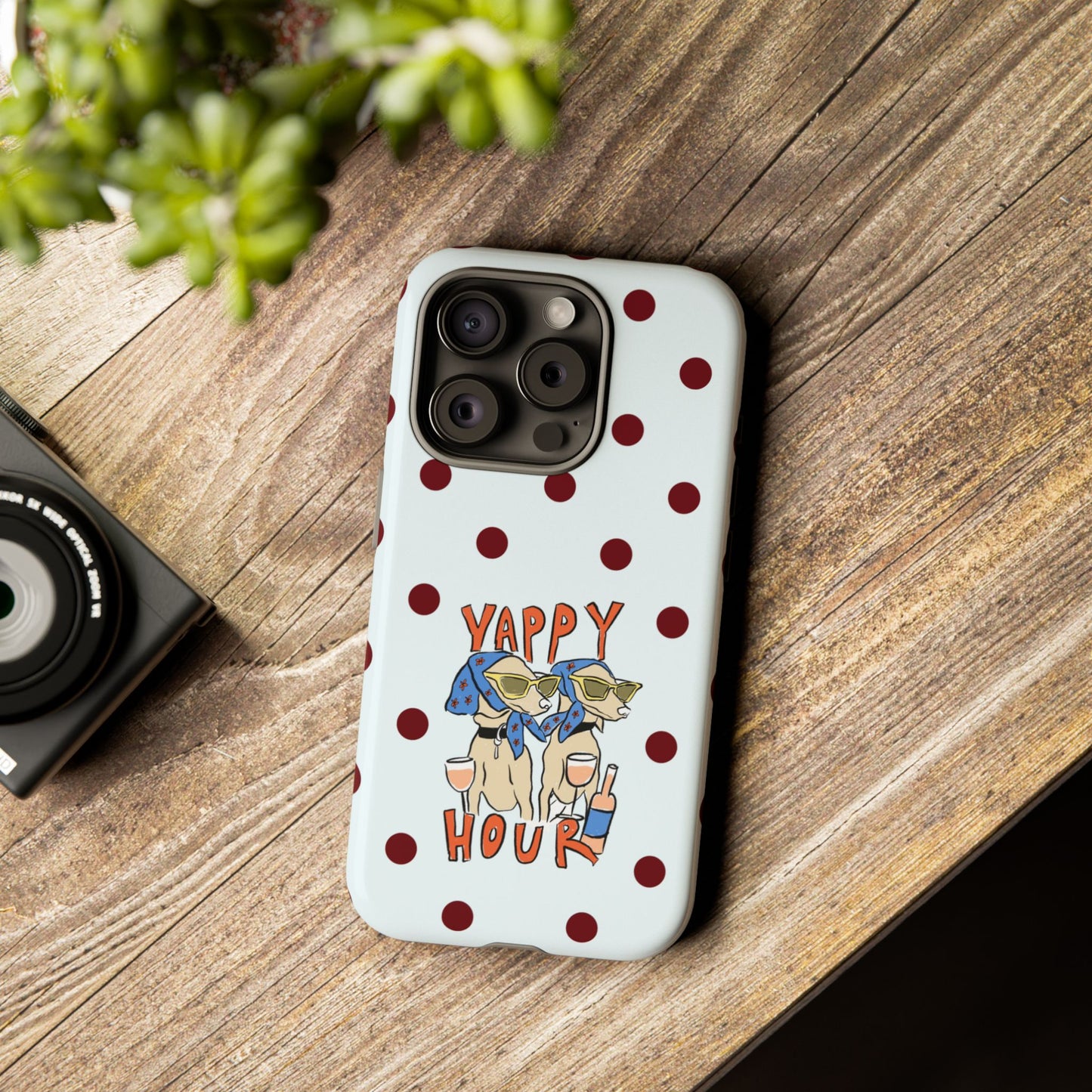 Yappy Hour Dogs iPhone Case