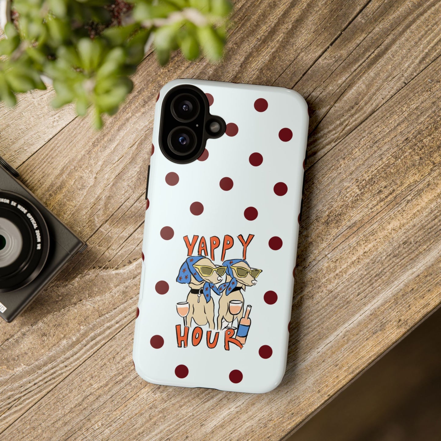 Yappy Hour Dogs iPhone Case