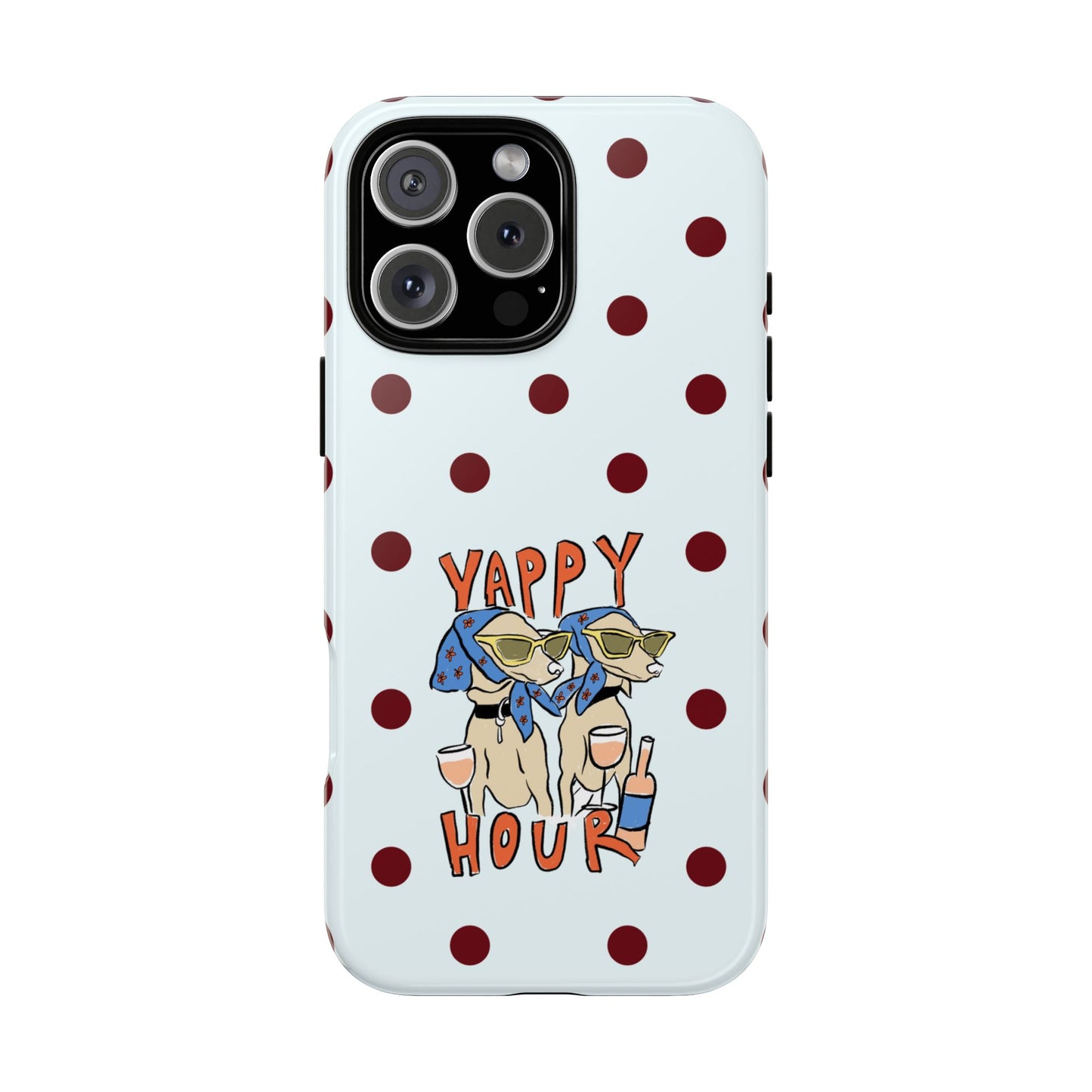 Yappy Hour Dogs iPhone Case