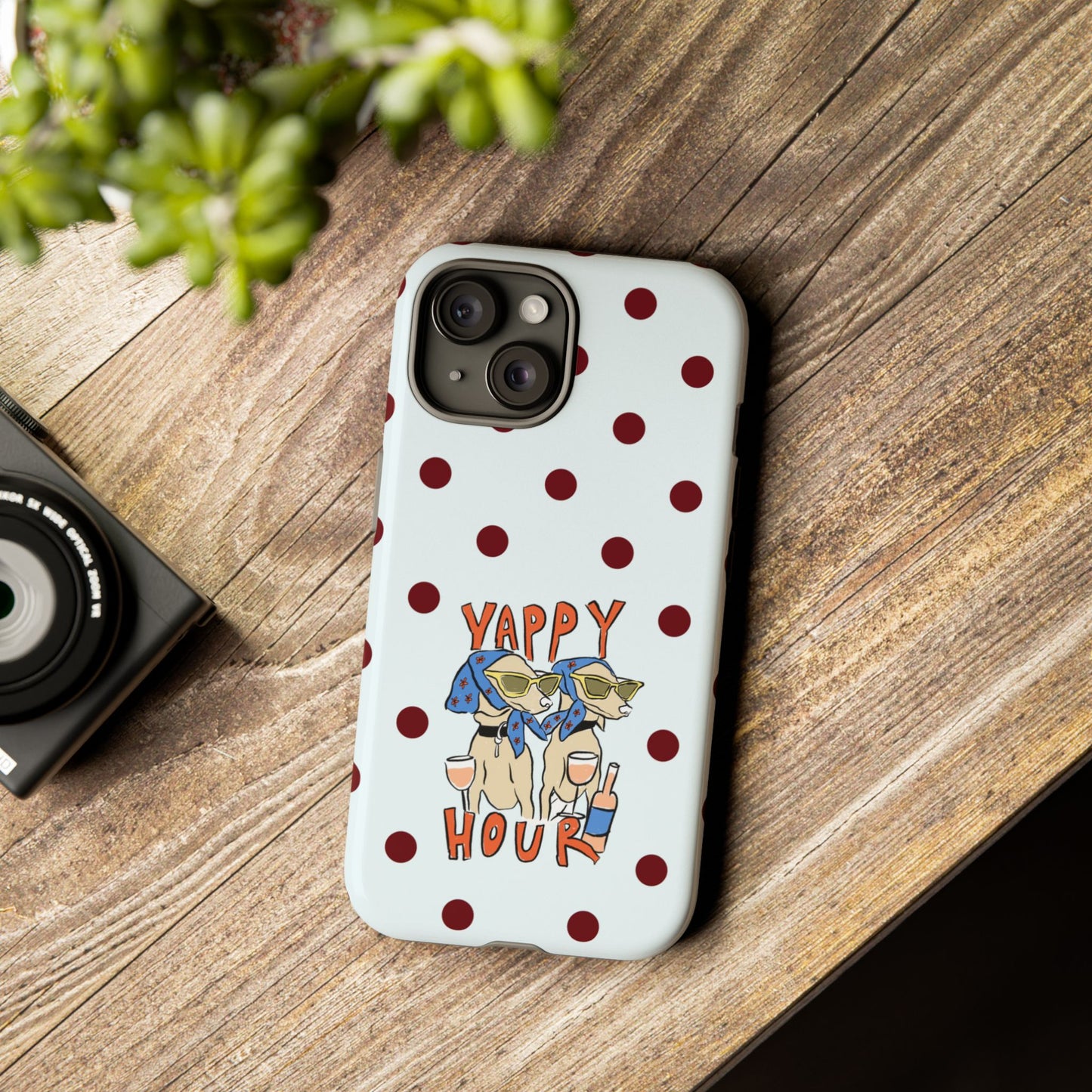 Yappy Hour Dogs iPhone Case