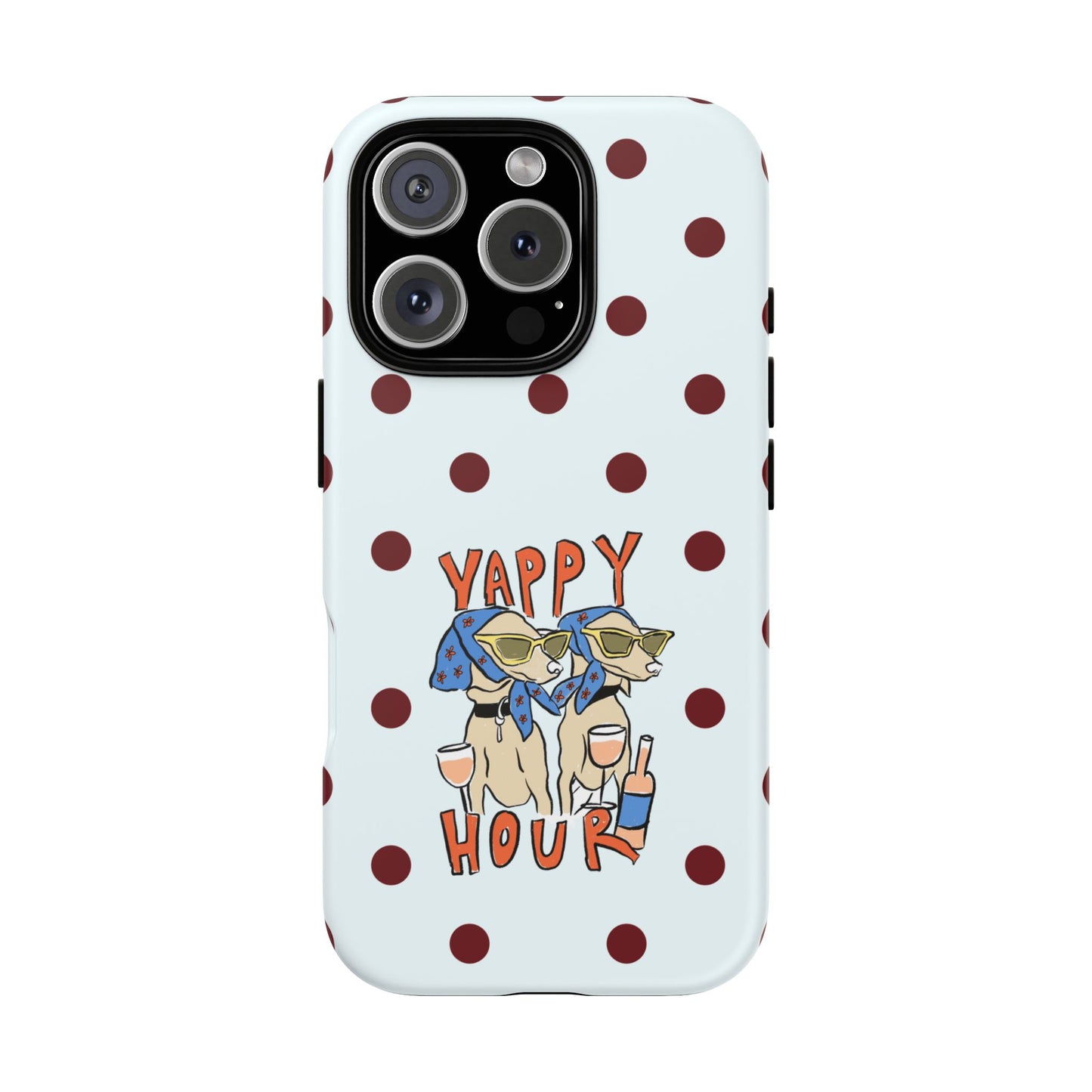 Yappy Hour Dogs iPhone Case