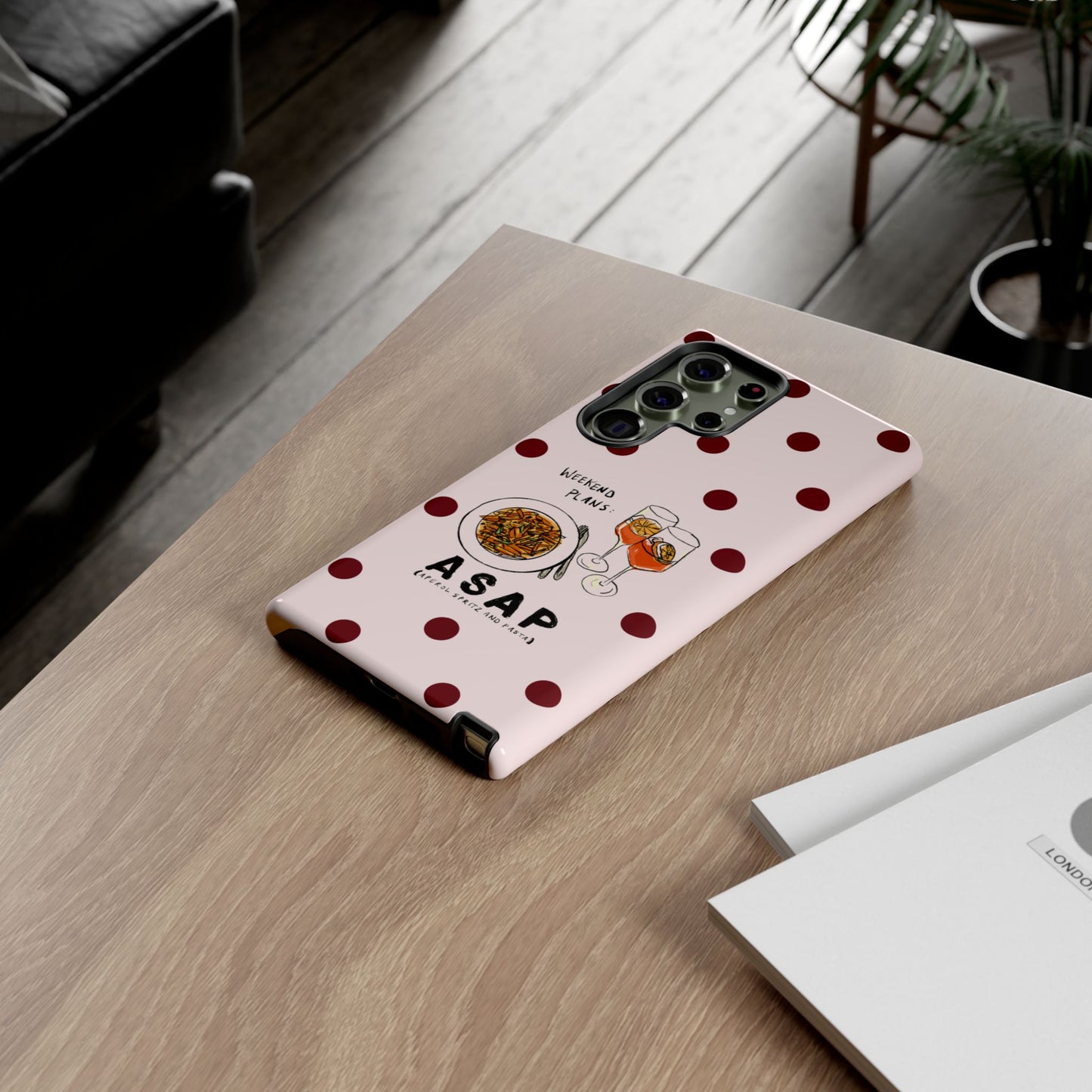 "Weekend Plans: ASAP" iPhone Case