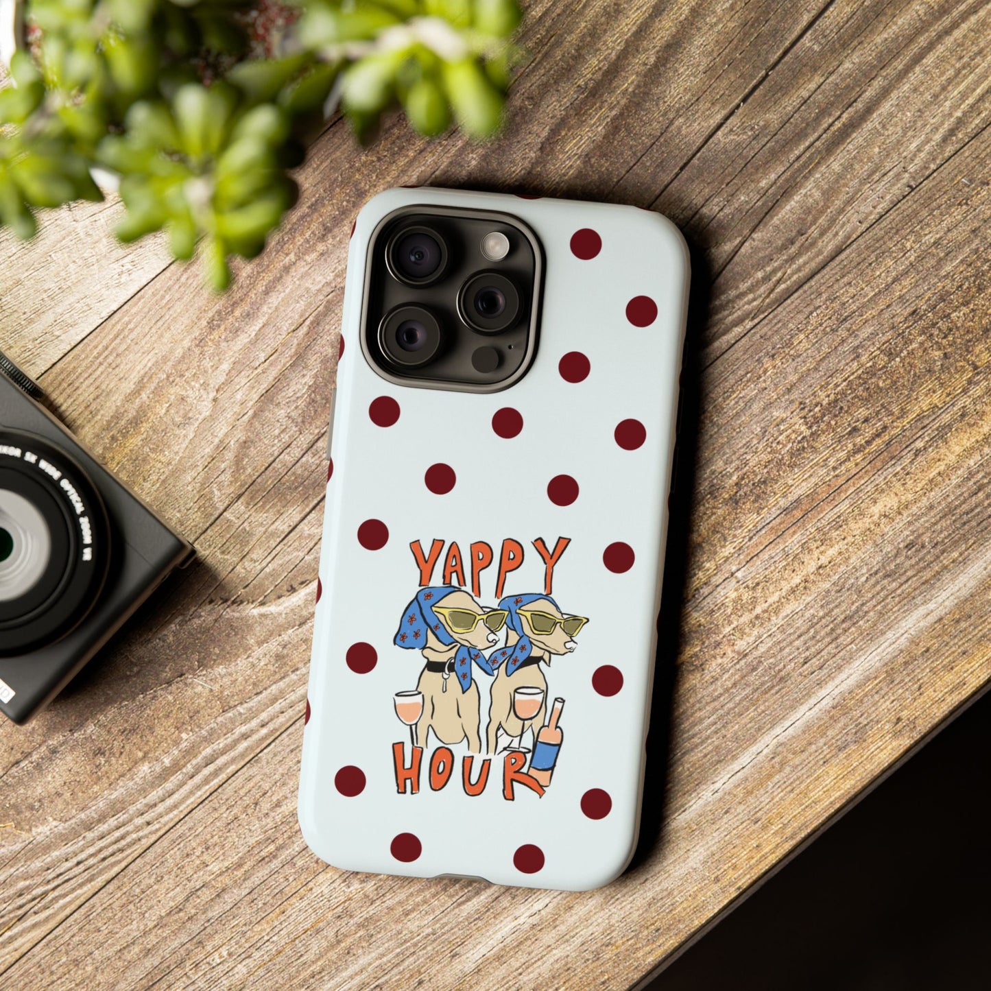 Yappy Hour Dogs iPhone Case