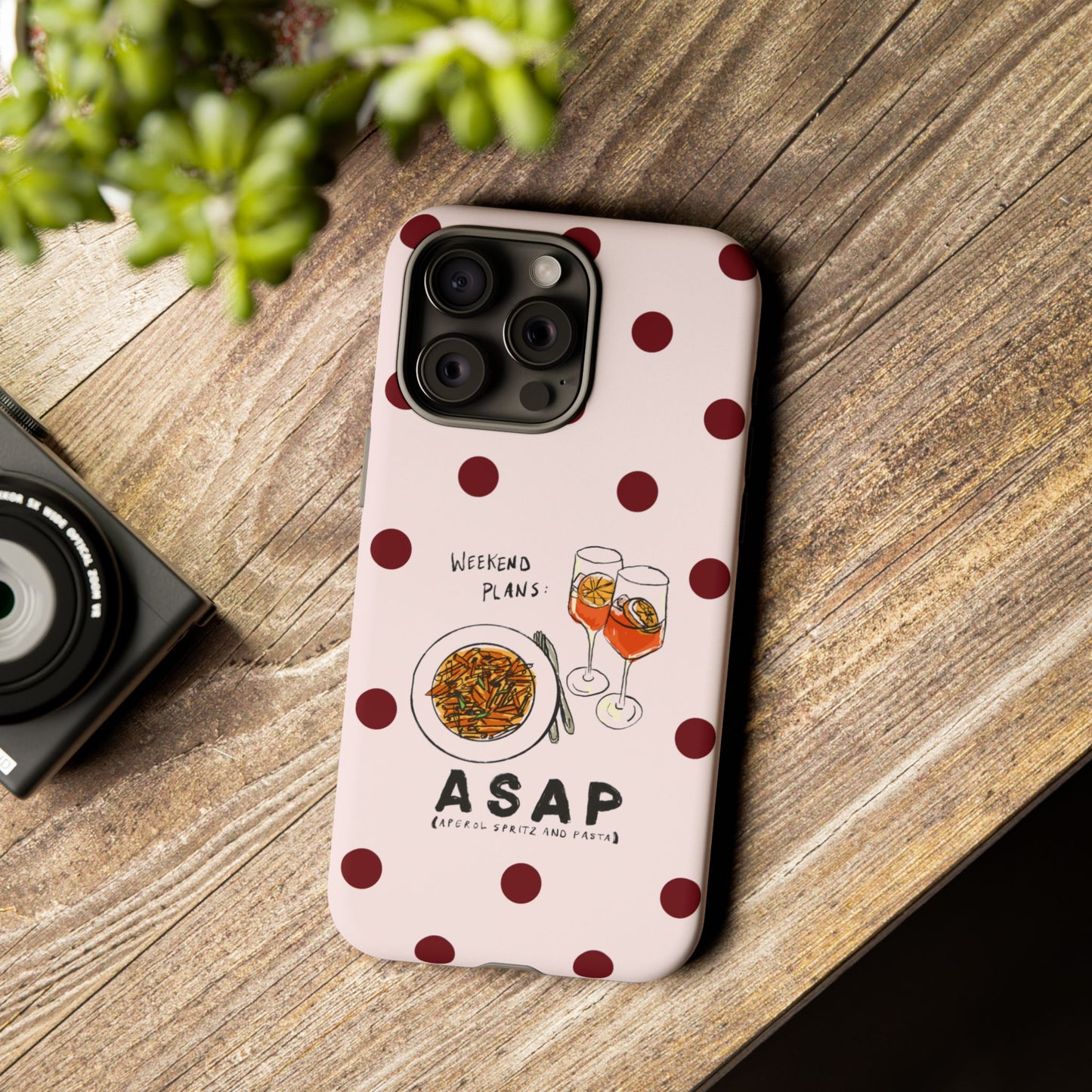 "Weekend Plans: ASAP" iPhone Case