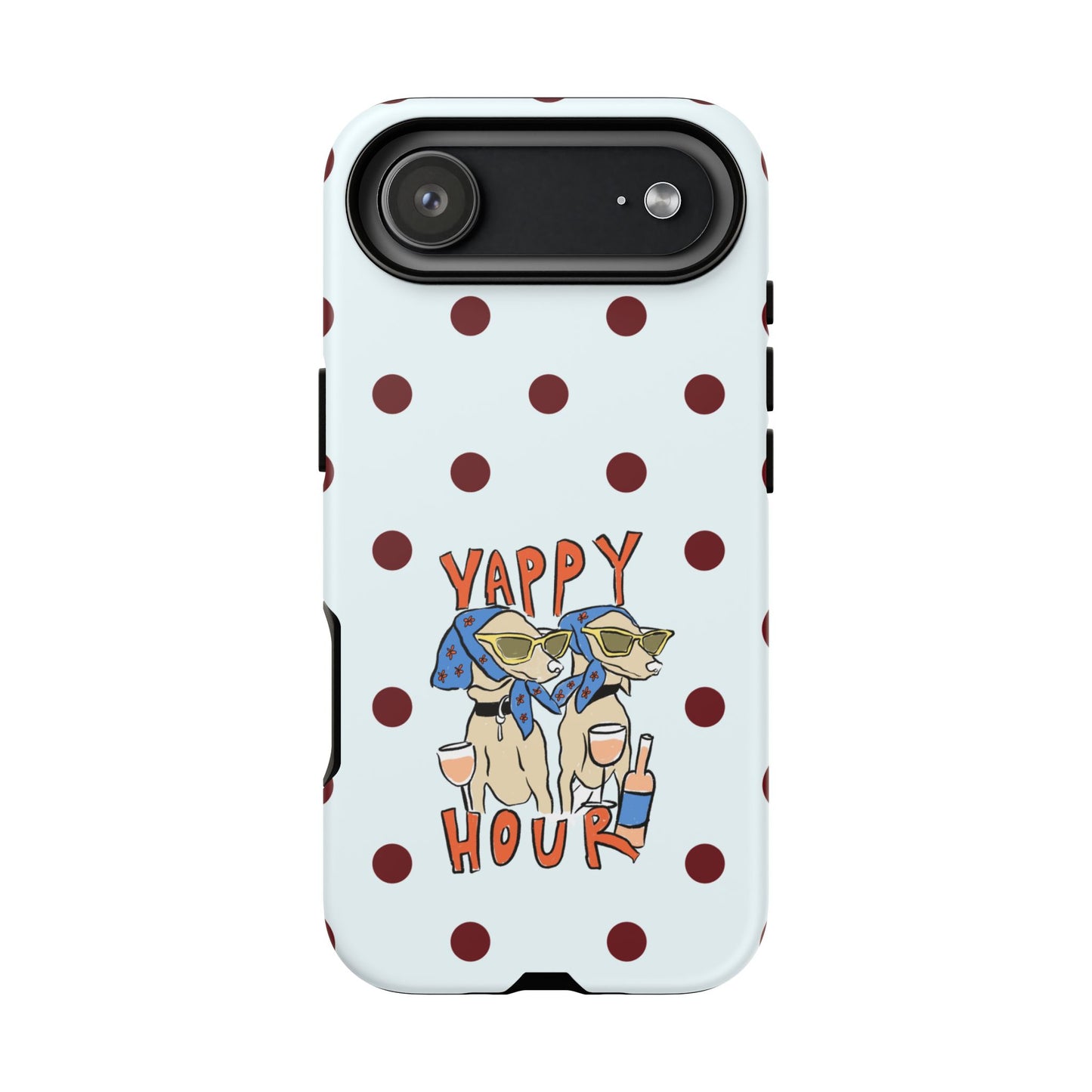 Yappy Hour Dogs iPhone Case