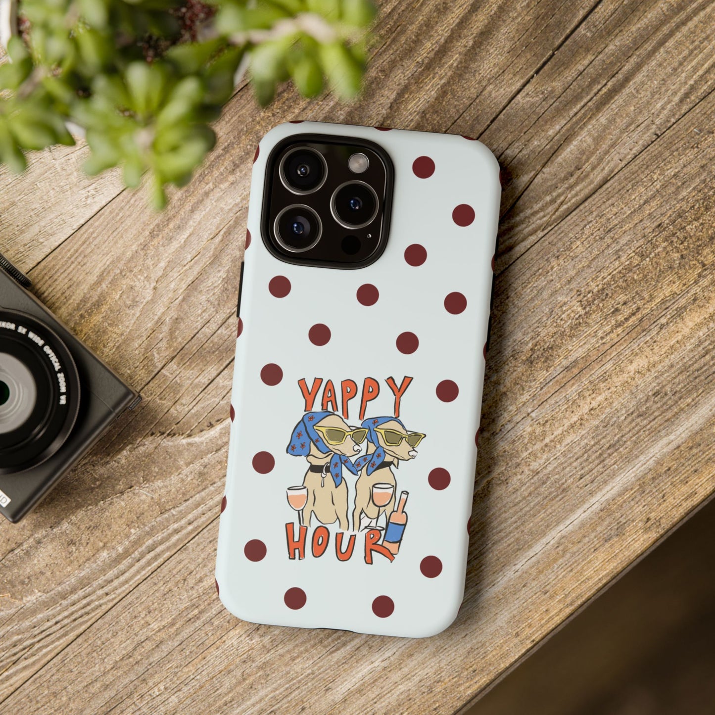 Yappy Hour Dogs iPhone Case