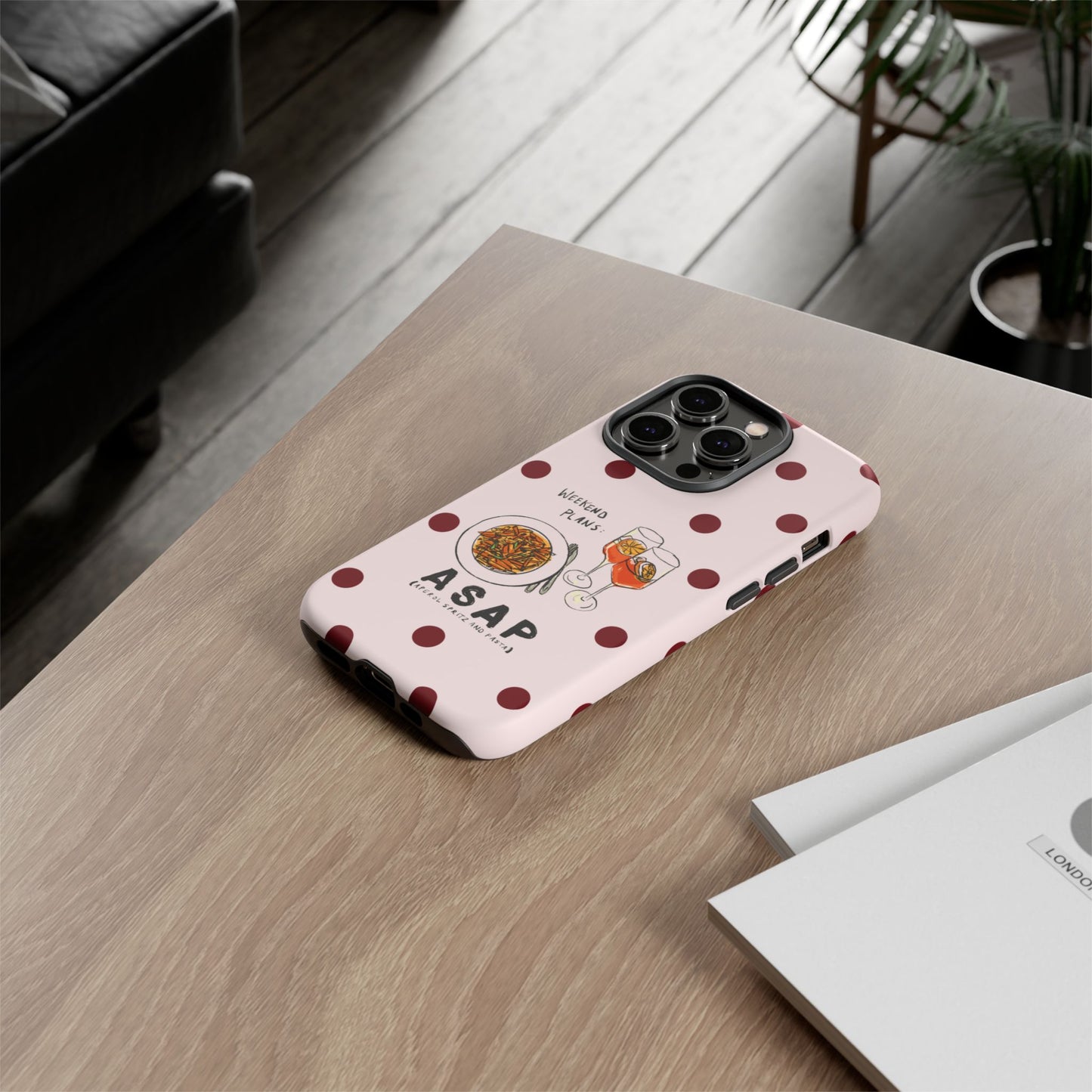 "Weekend Plans: ASAP" iPhone Case