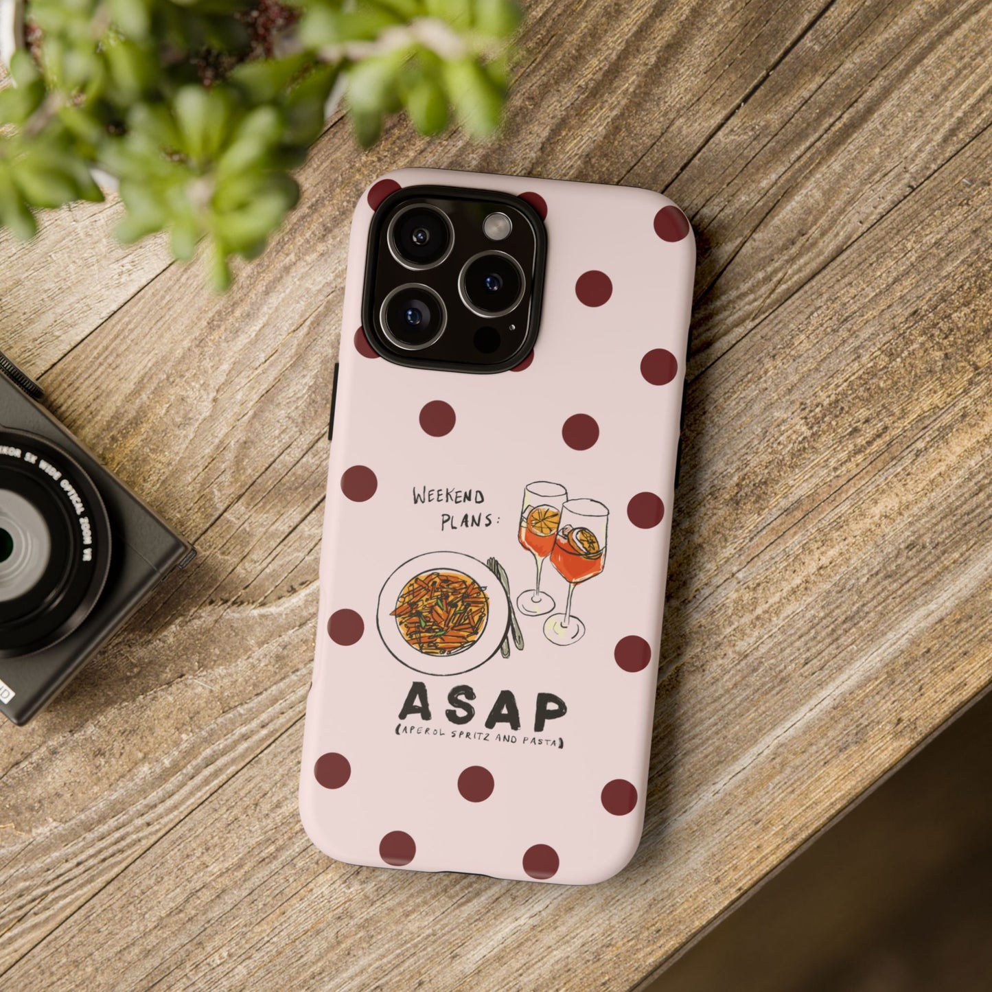 "Weekend Plans: ASAP" iPhone Case