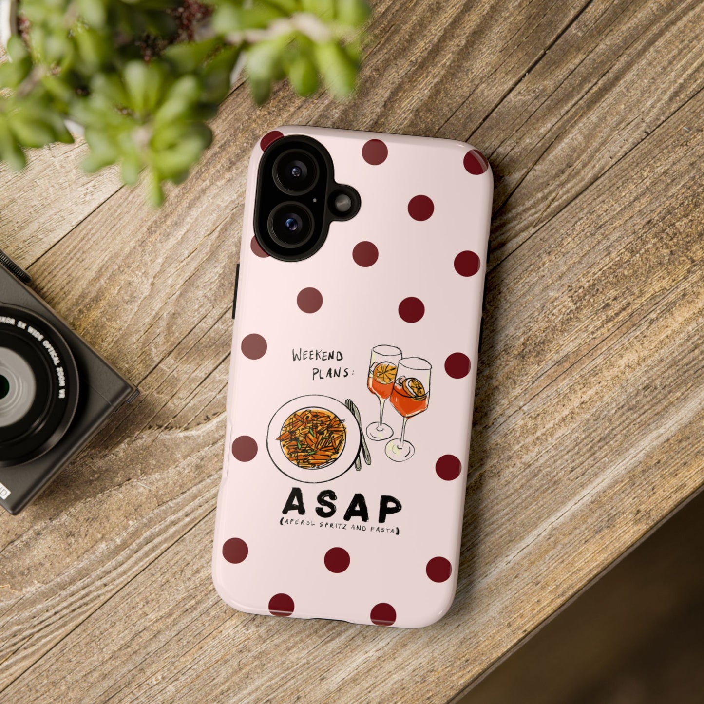 "Weekend Plans: ASAP" iPhone Case
