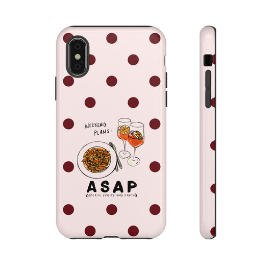 "Weekend Plans: ASAP" iPhone Case