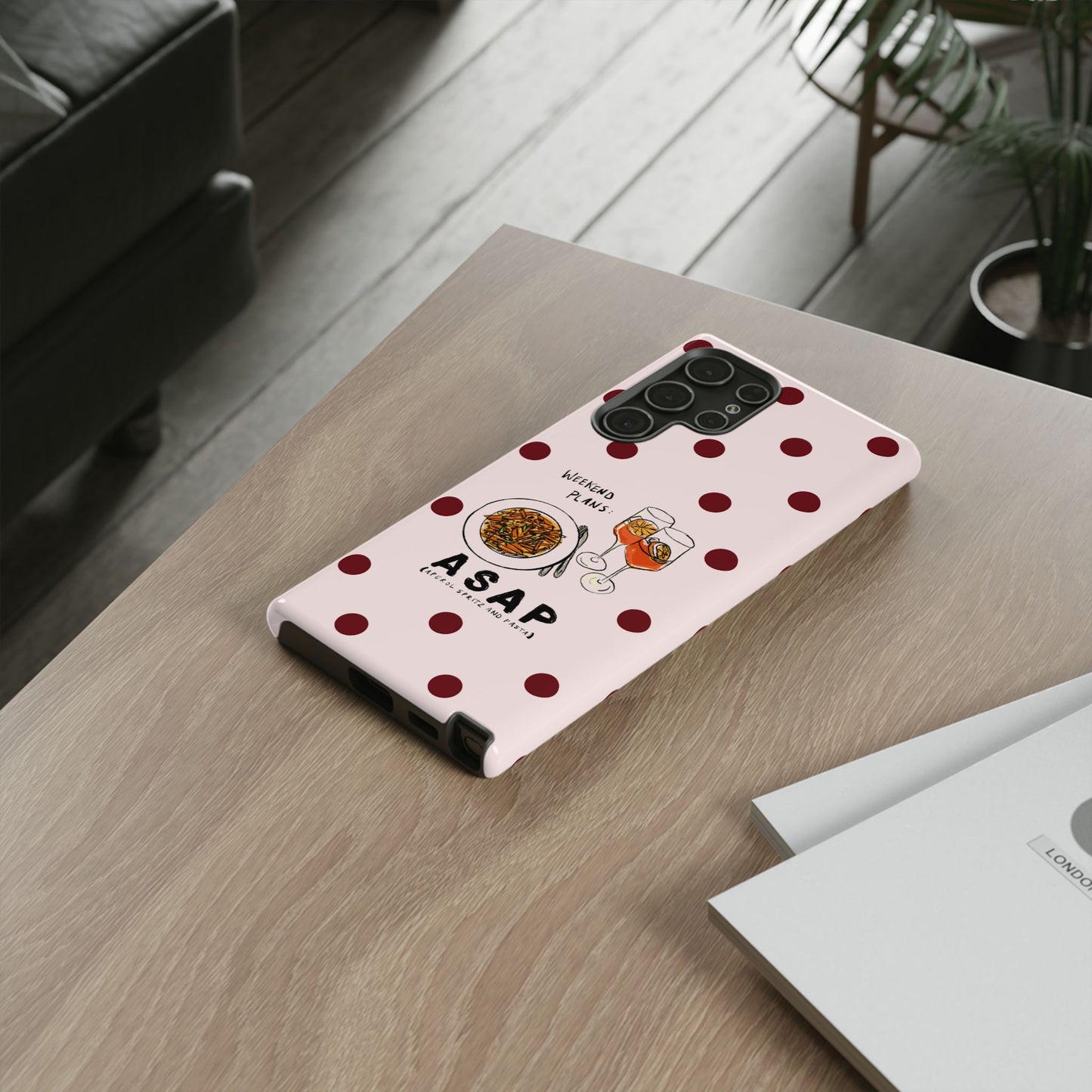 "Weekend Plans: ASAP" iPhone Case