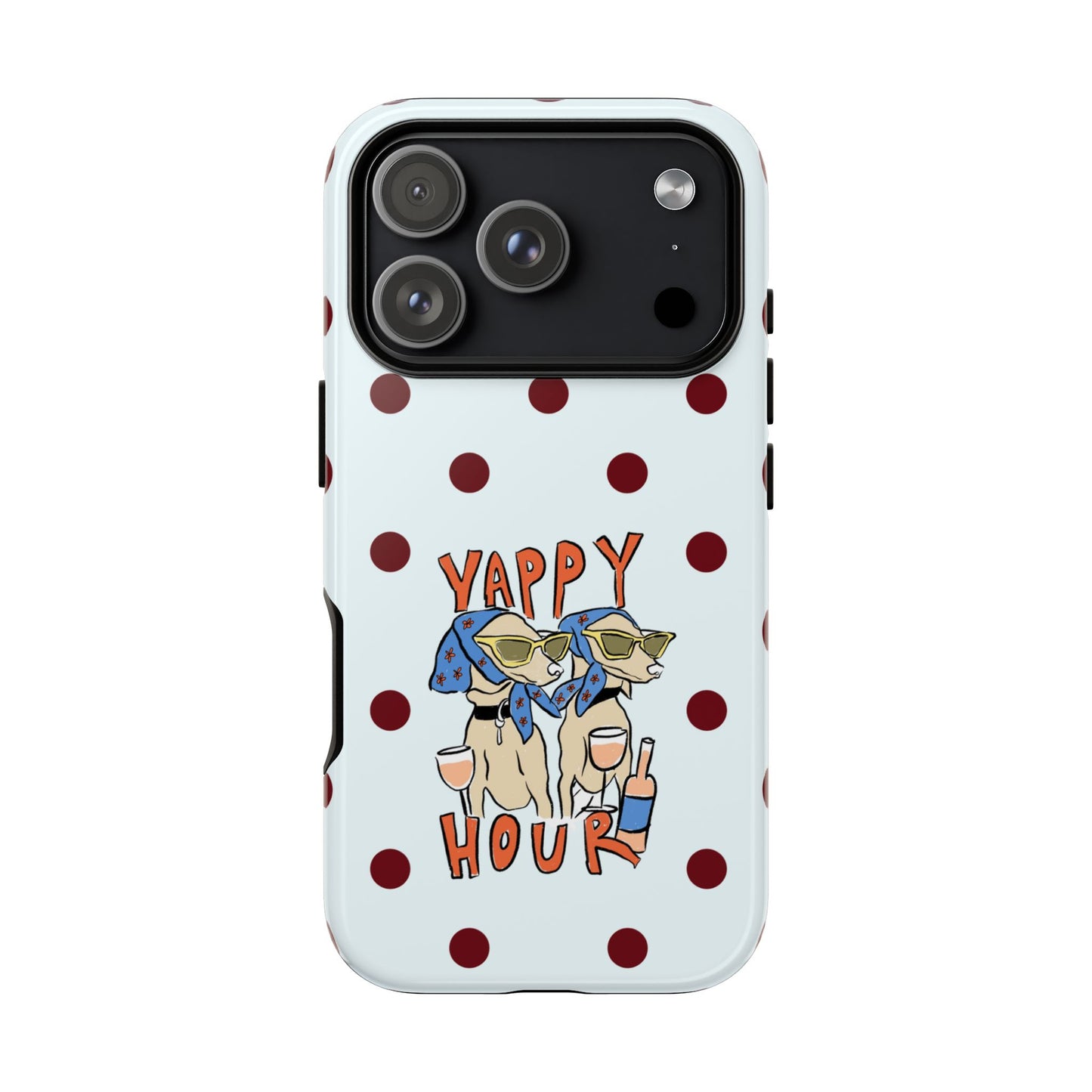 Yappy Hour Dogs iPhone Case