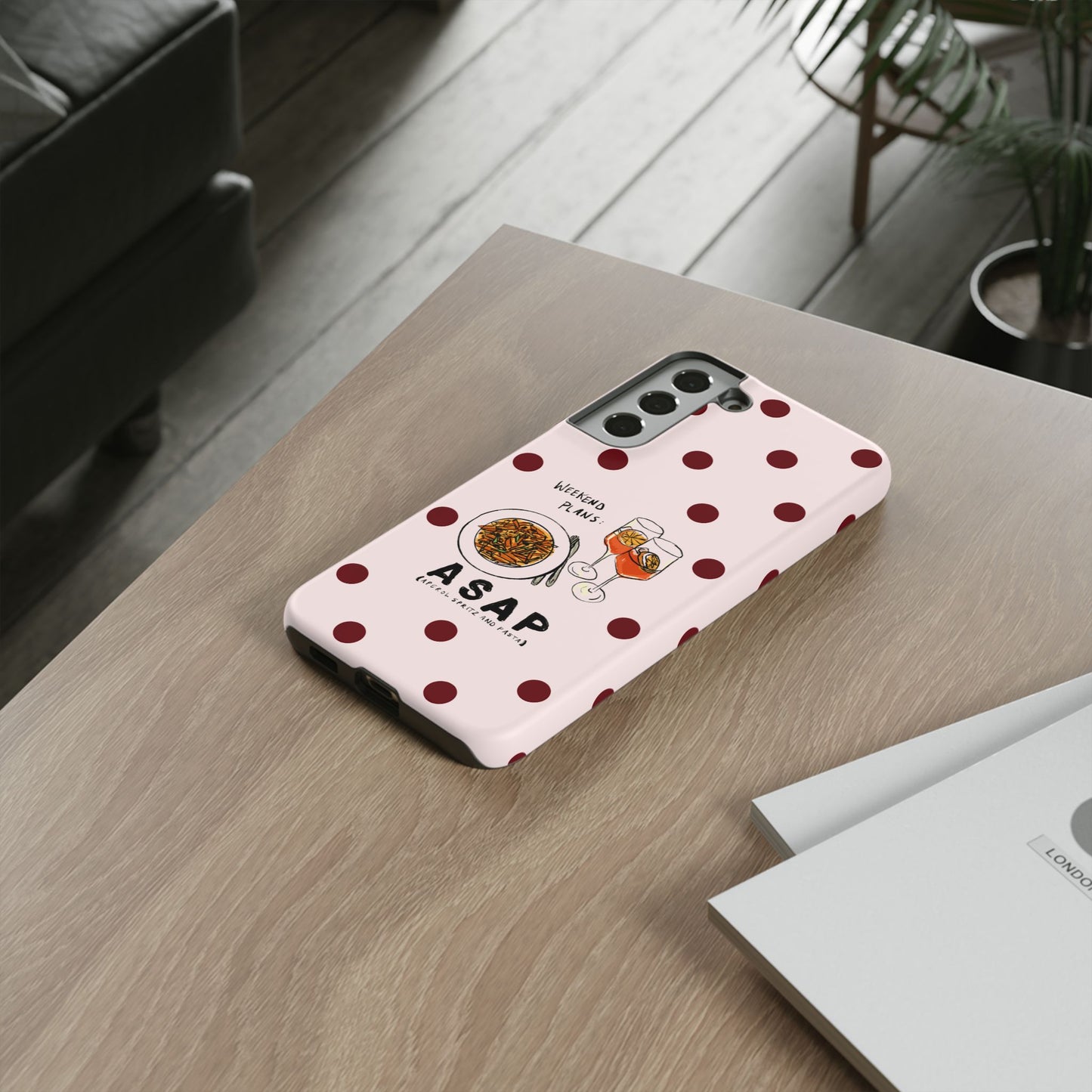 "Weekend Plans: ASAP" iPhone Case