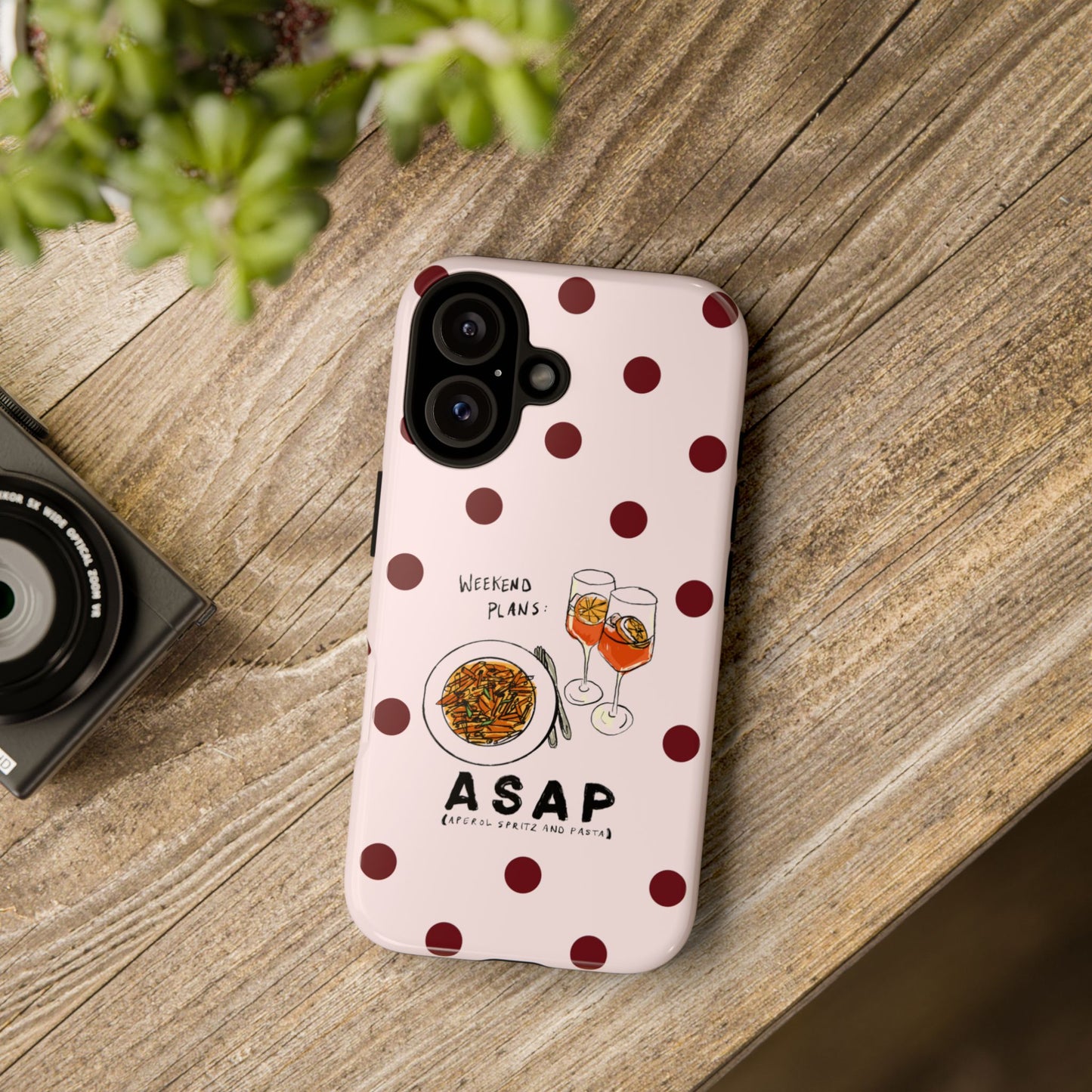 "Weekend Plans: ASAP" iPhone Case