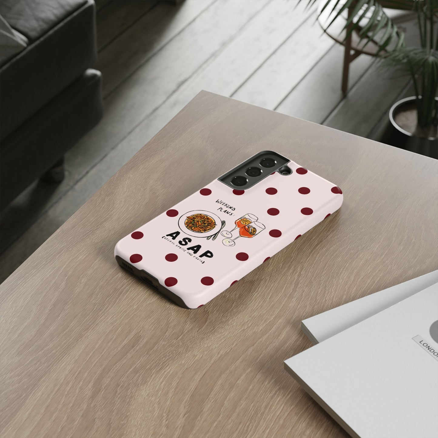 "Weekend Plans: ASAP" iPhone Case