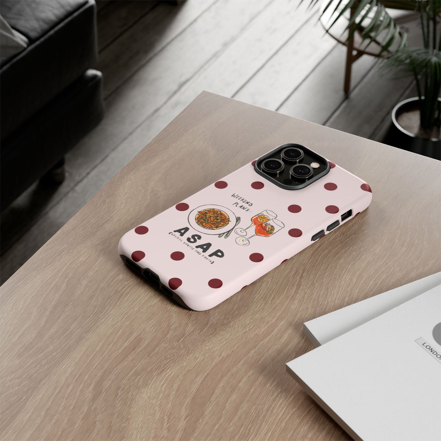 "Weekend Plans: ASAP" iPhone Case