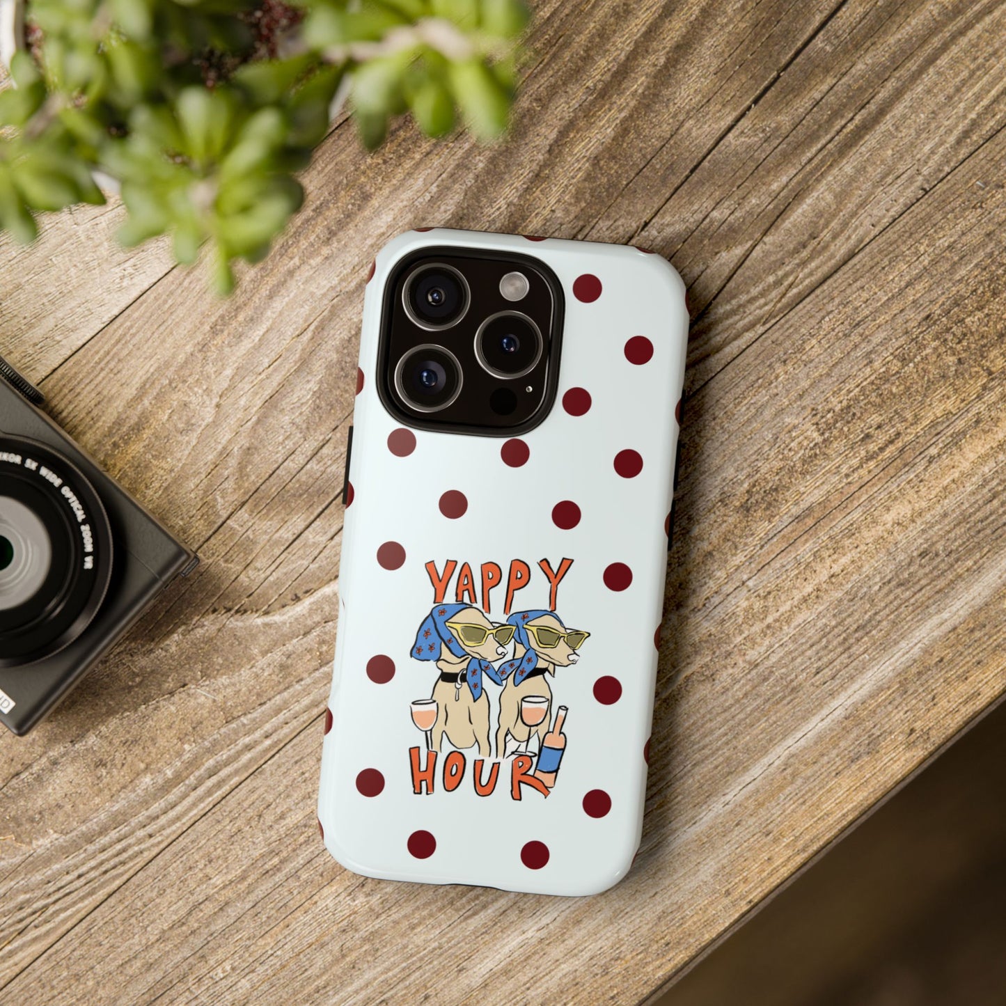 Yappy Hour Dogs iPhone Case