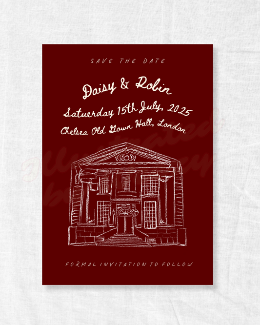 SAVE THE DATE | Chelsea Old Town Hall Digital Invitation Template