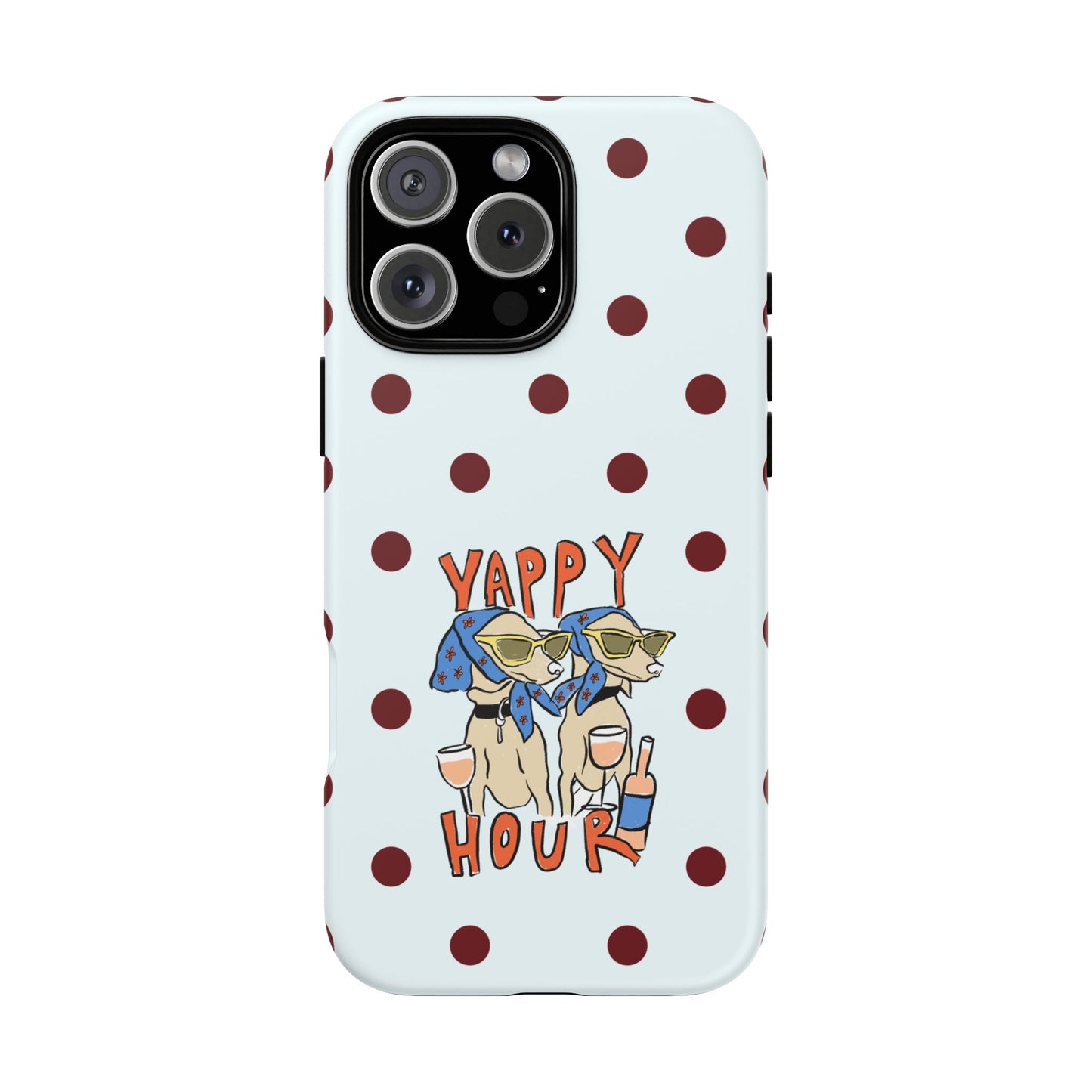 Yappy Hour Dogs iPhone Case