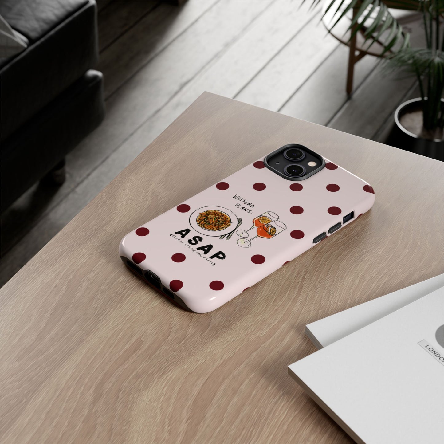 "Weekend Plans: ASAP" iPhone Case