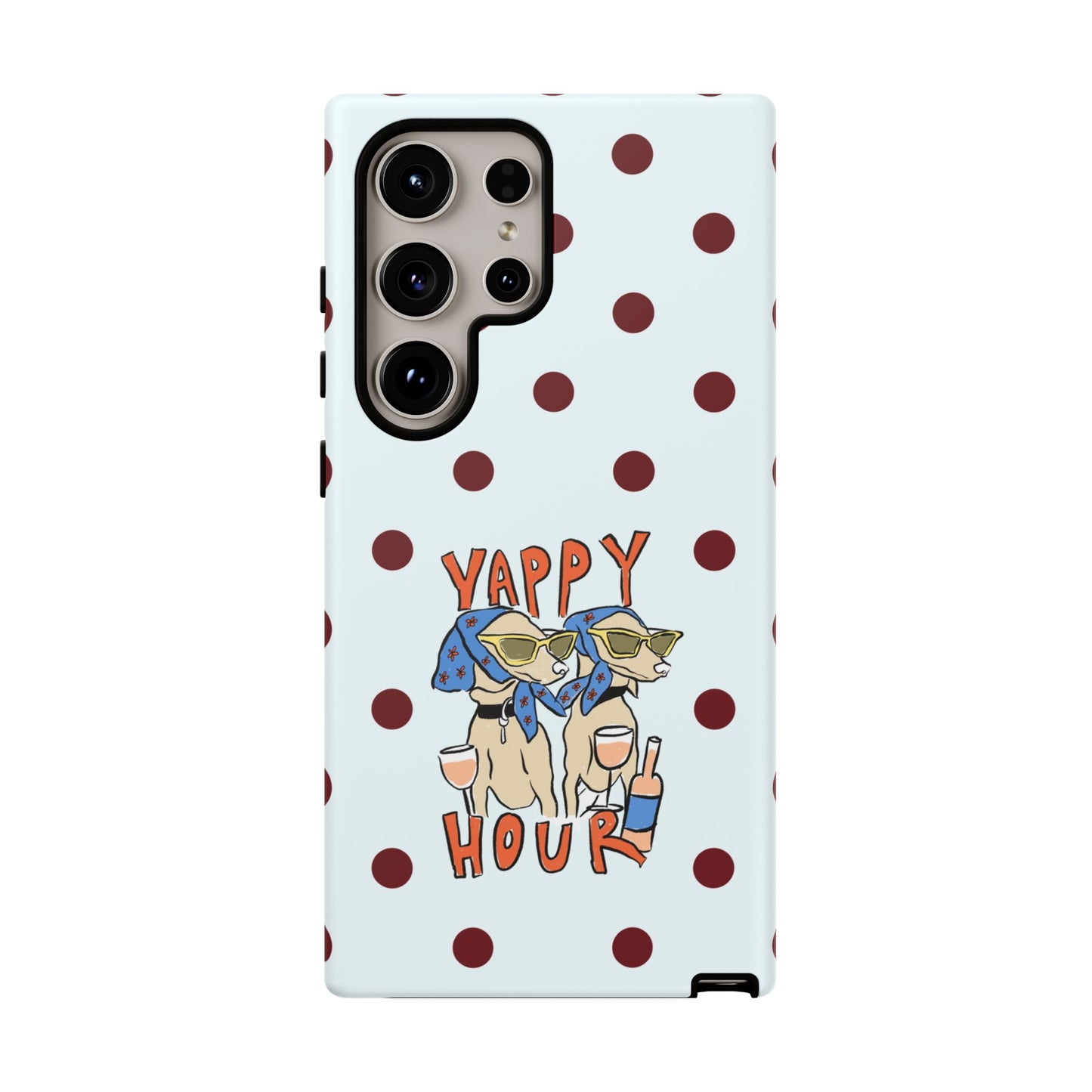 Yappy Hour Dogs iPhone Case