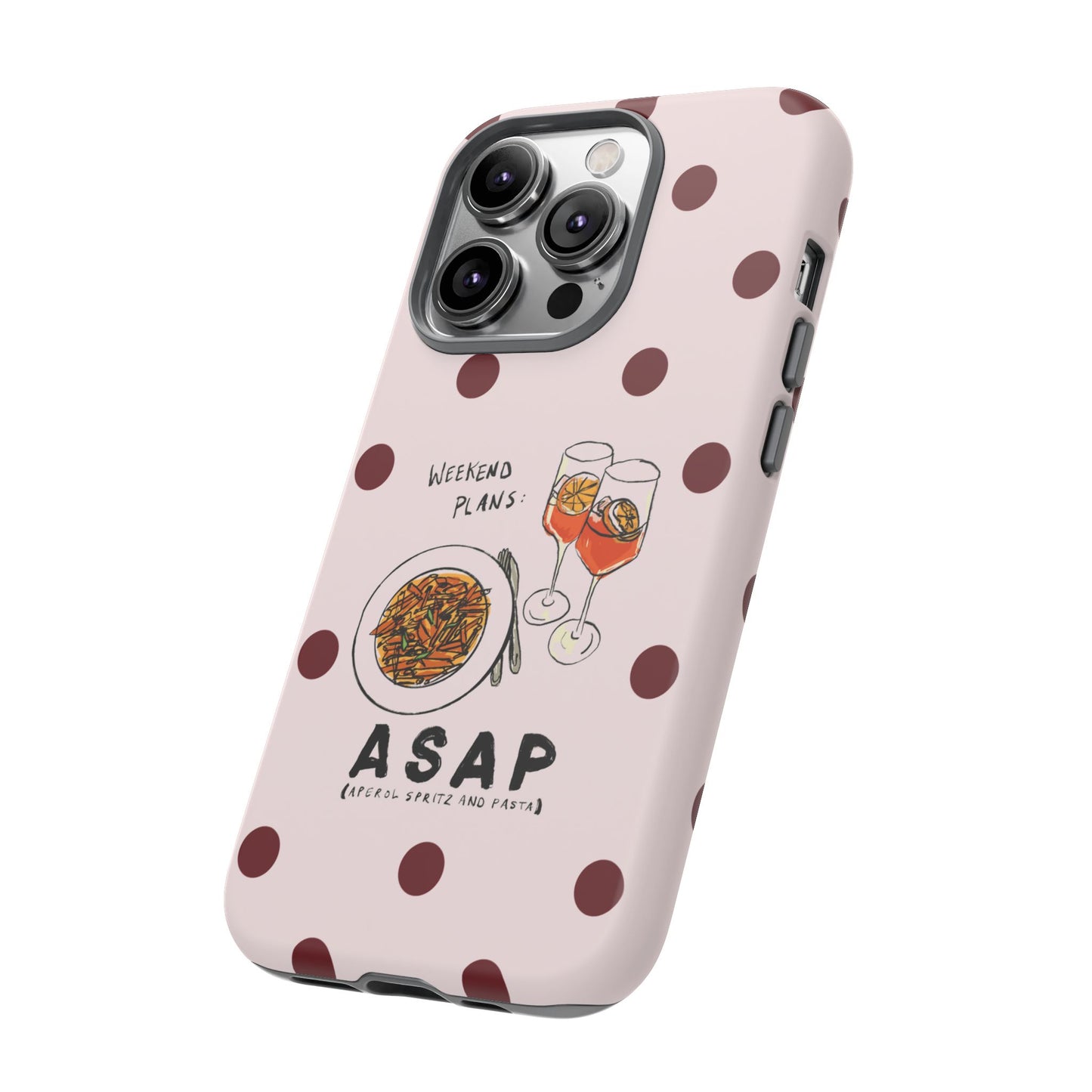 "Weekend Plans: ASAP" iPhone Case