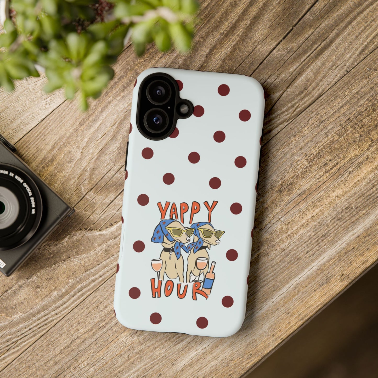 Yappy Hour Dogs iPhone Case