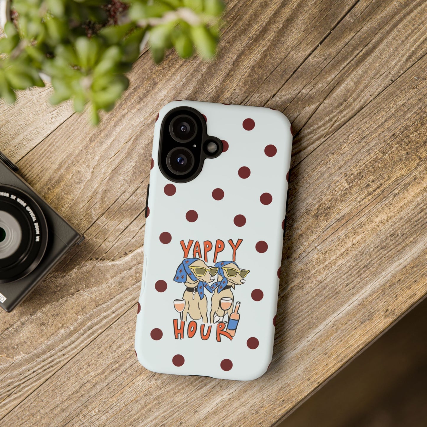 Yappy Hour Dogs iPhone Case