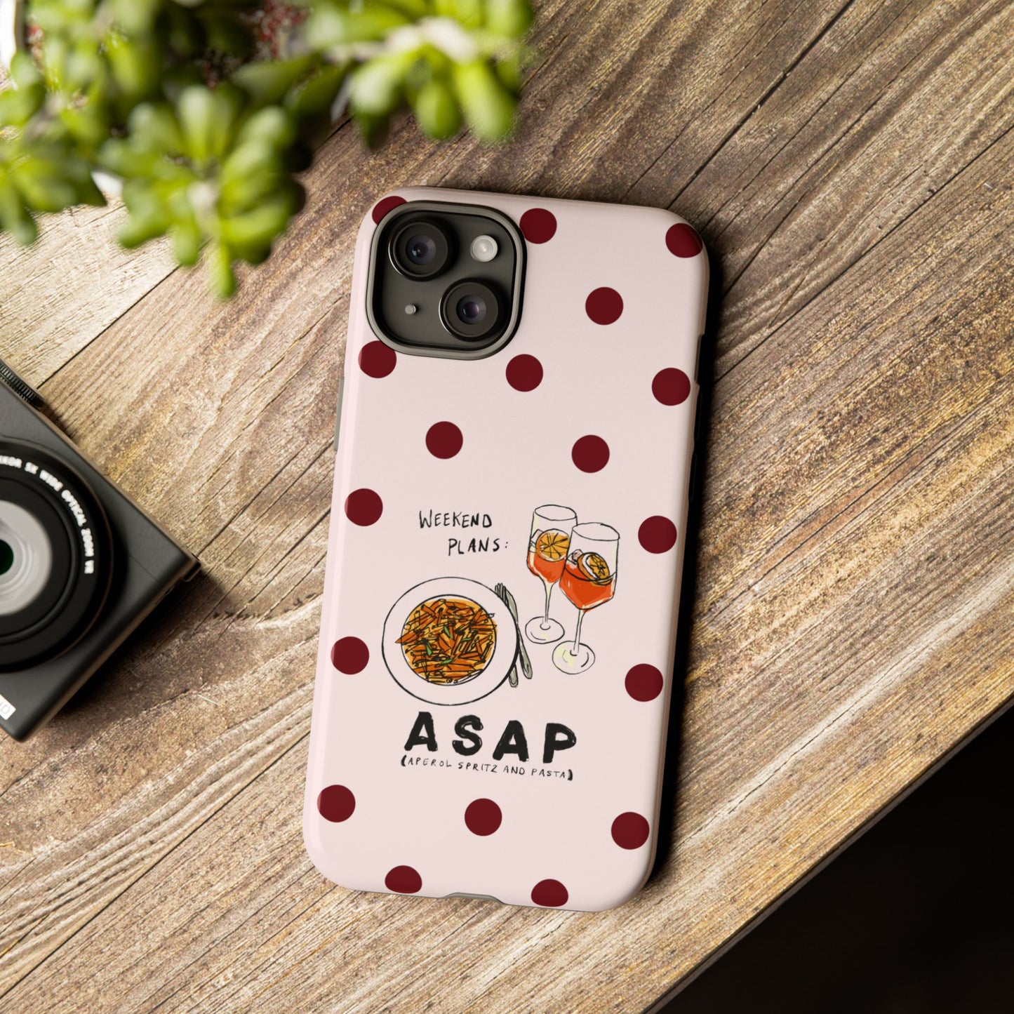 "Weekend Plans: ASAP" iPhone Case