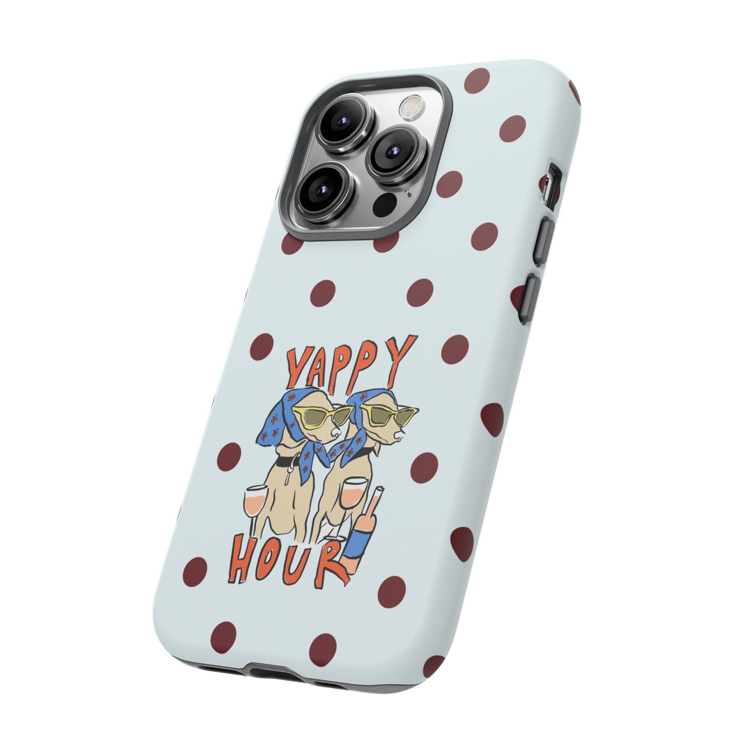 Yappy Hour Dogs iPhone Case