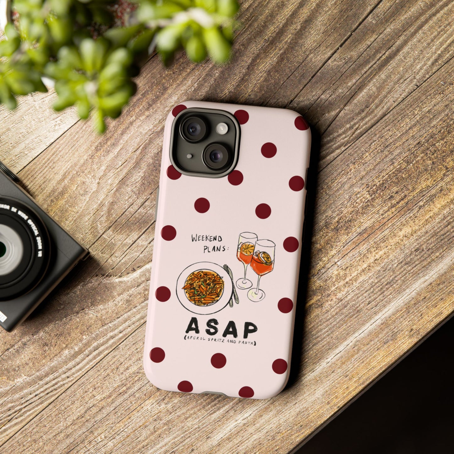 "Weekend Plans: ASAP" iPhone Case