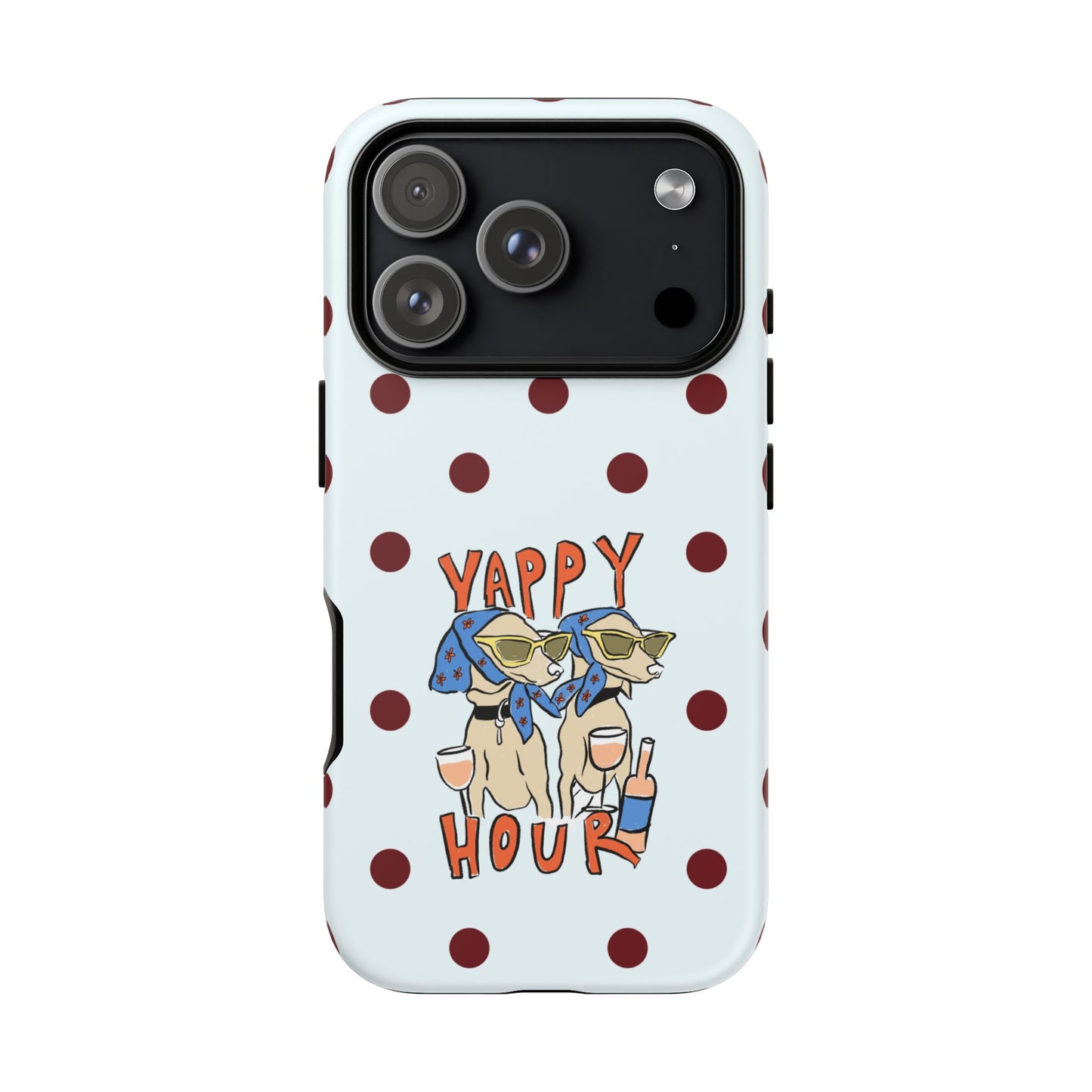 Yappy Hour Dogs iPhone Case
