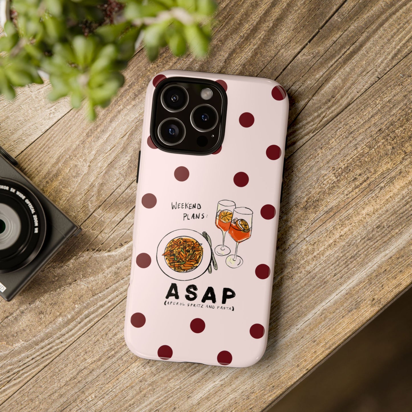 "Weekend Plans: ASAP" iPhone Case