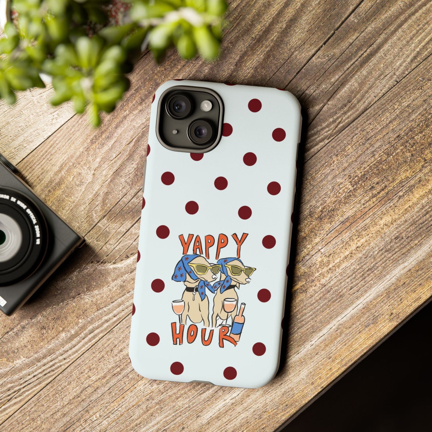 Yappy Hour Dogs iPhone Case