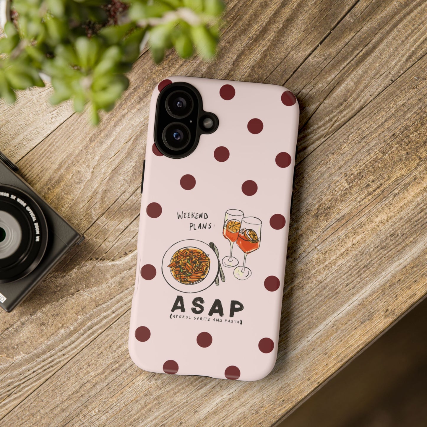 "Weekend Plans: ASAP" iPhone Case