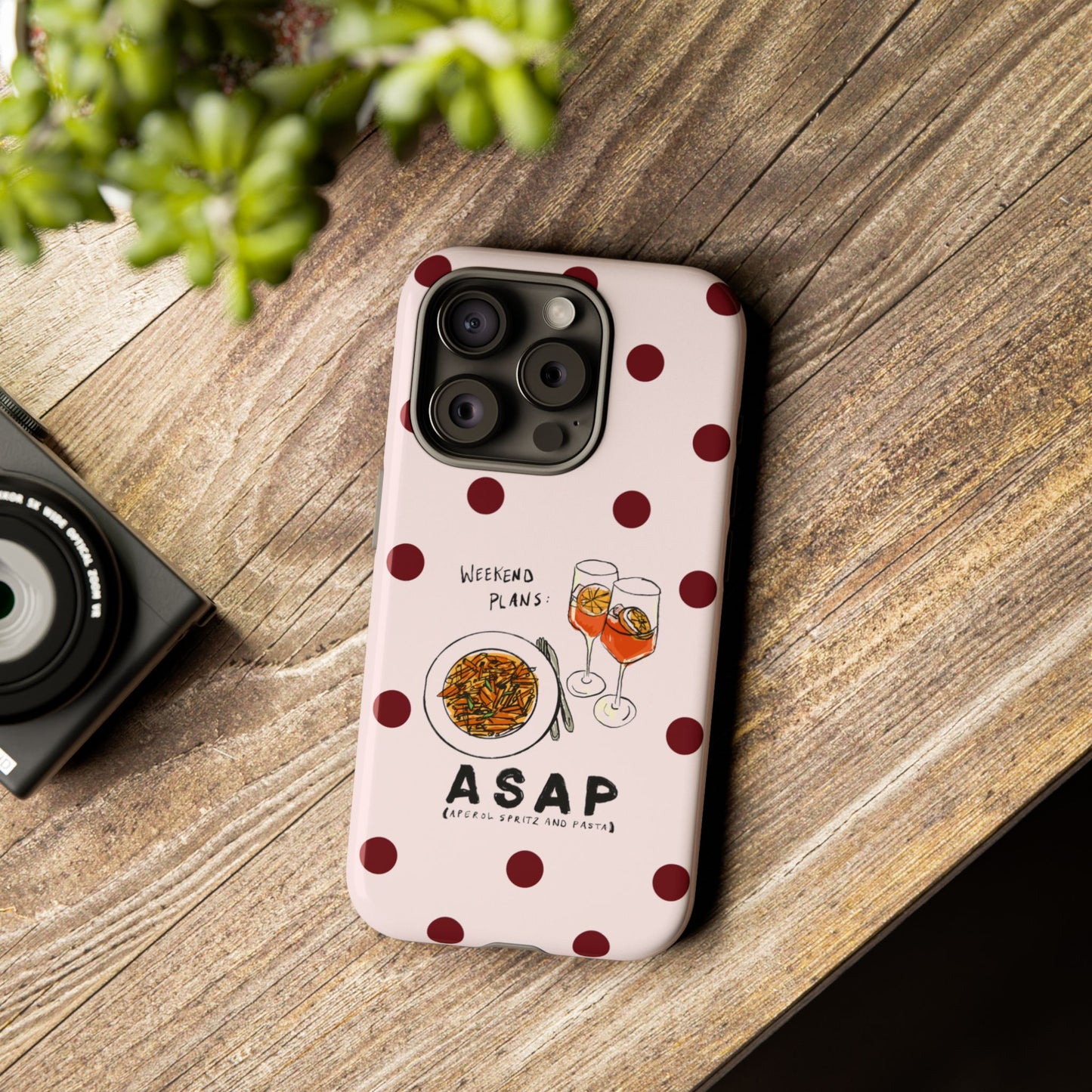 "Weekend Plans: ASAP" iPhone Case